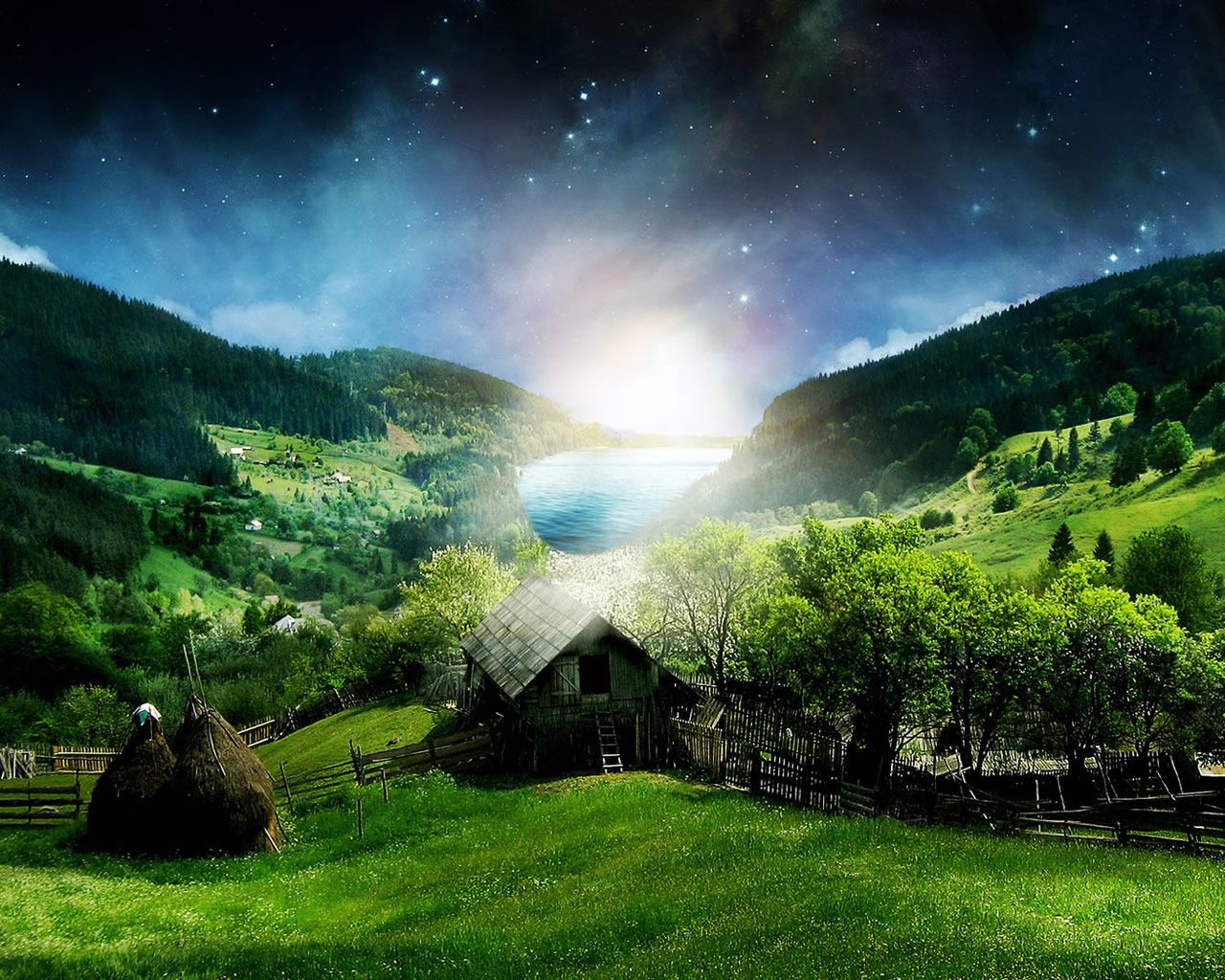 1280x1024 3D Nature Wallpaper for Desktop
