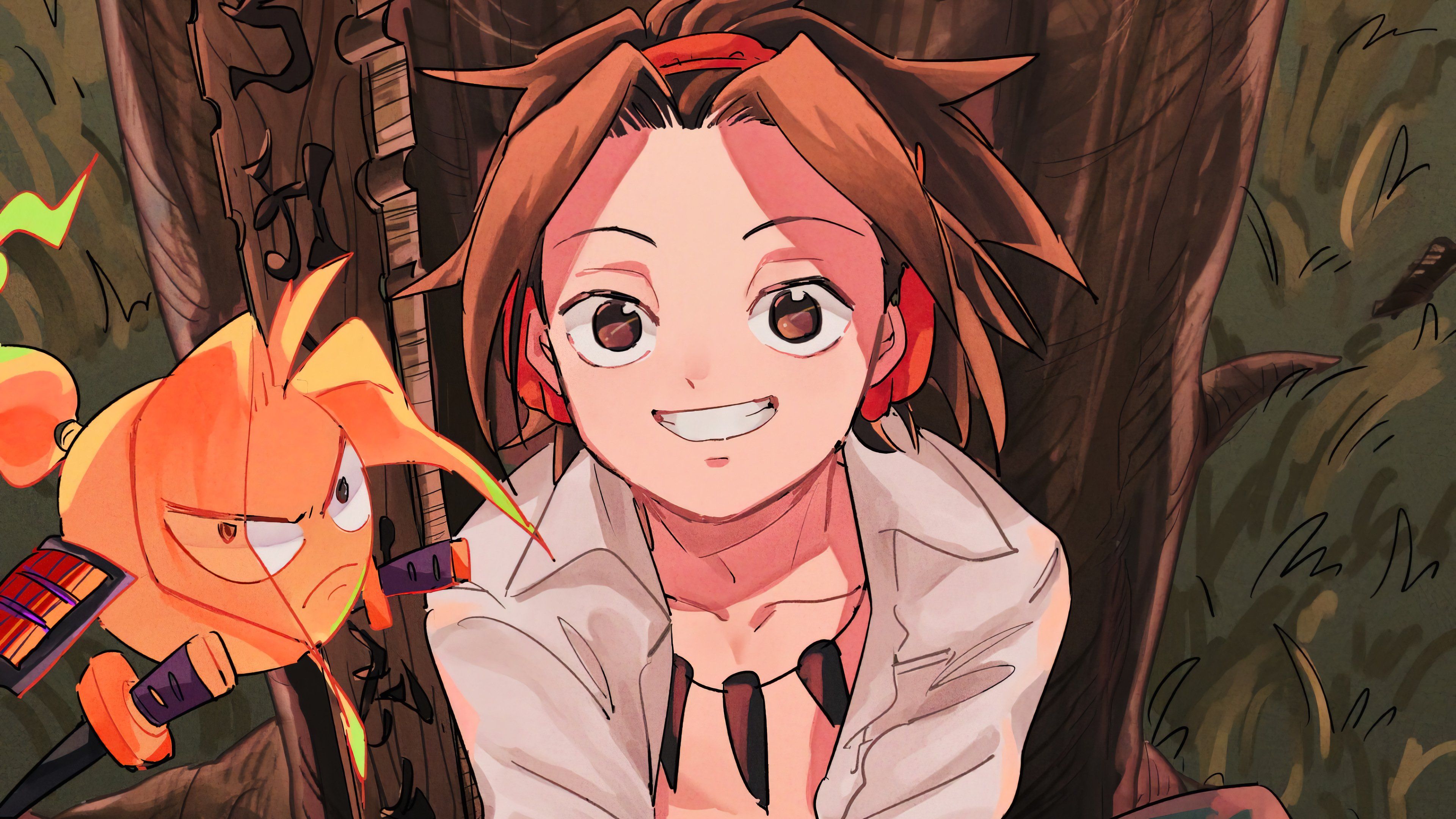 3840x2160 Yoh Asakura Amidamaur Shaman King Anime Wallpaper 4k Ultra HD