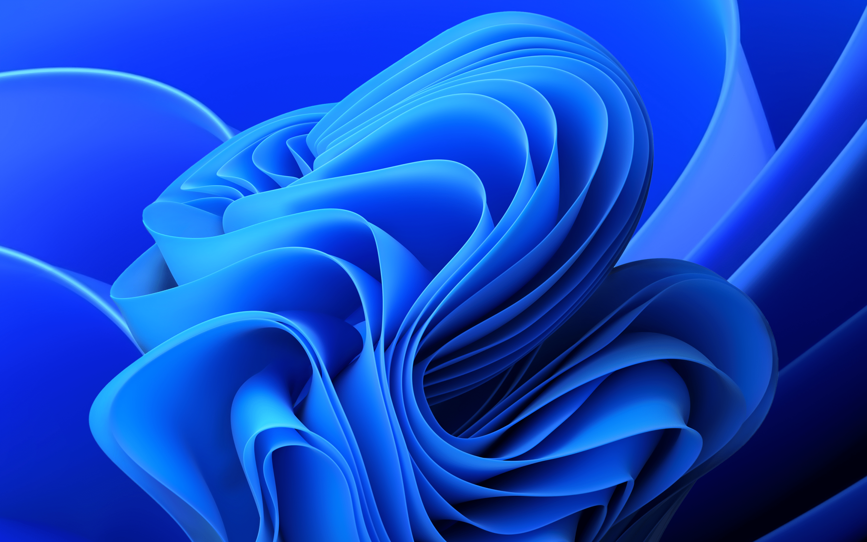 2880x1800 Windows 11 Wallpaper 4K, Blue background