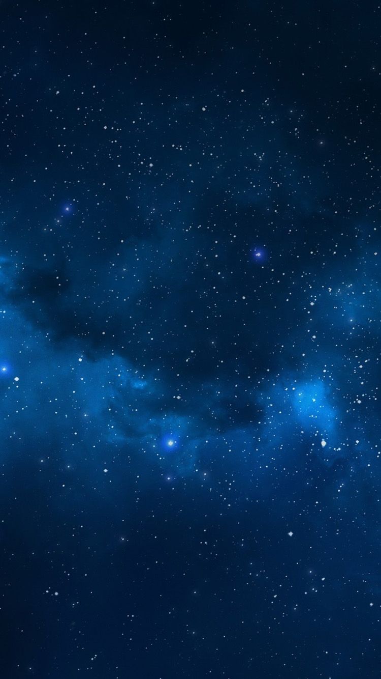 750x1334 Blue Galaxy Wallpaper