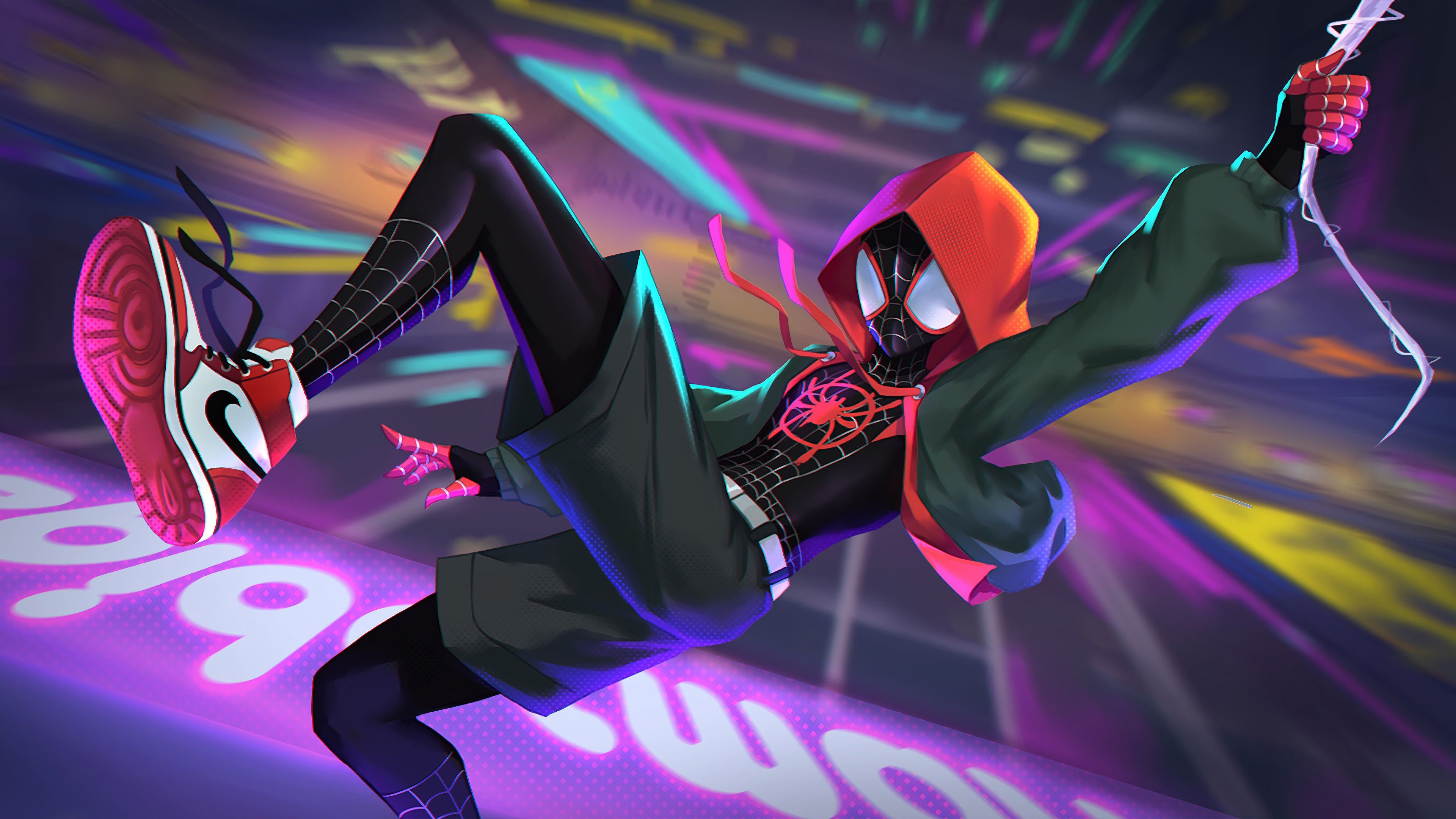 3840x2160 Miles Morales, Spider Man: Into The Spider Verse, 4K Gallery HD Wallpaper