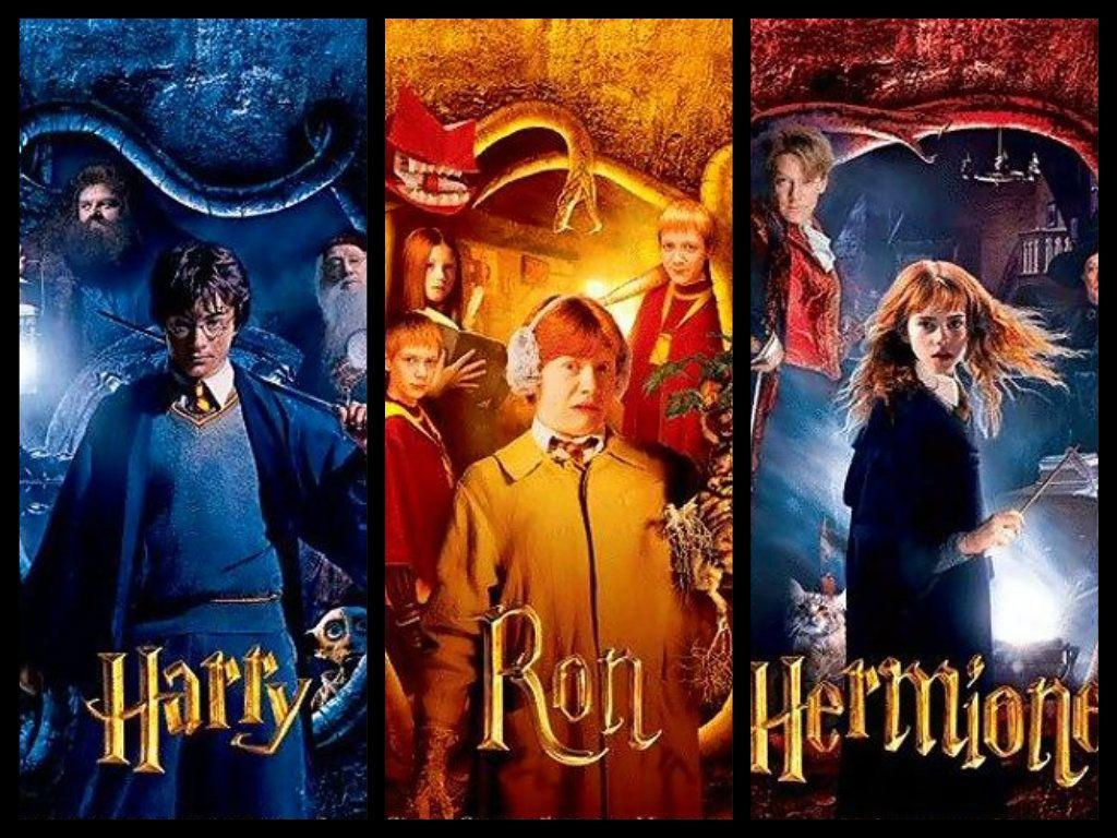 1024x768 Harry Potter immagini Harry, Ron, Hermione HD wallpaper