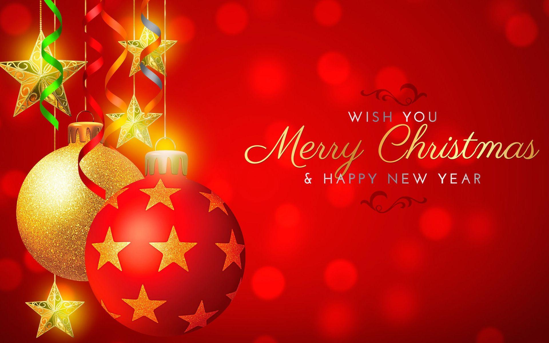 1920x1200 Red Merry Christmas #Wallpaper