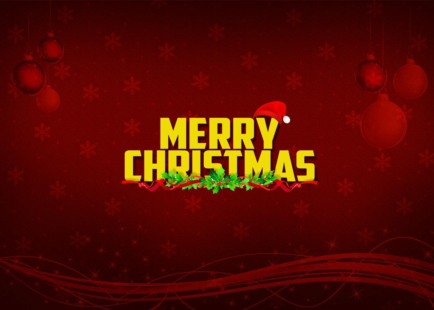 1400x1000 Free Merry Christmas Wallpaper and Desktop Background