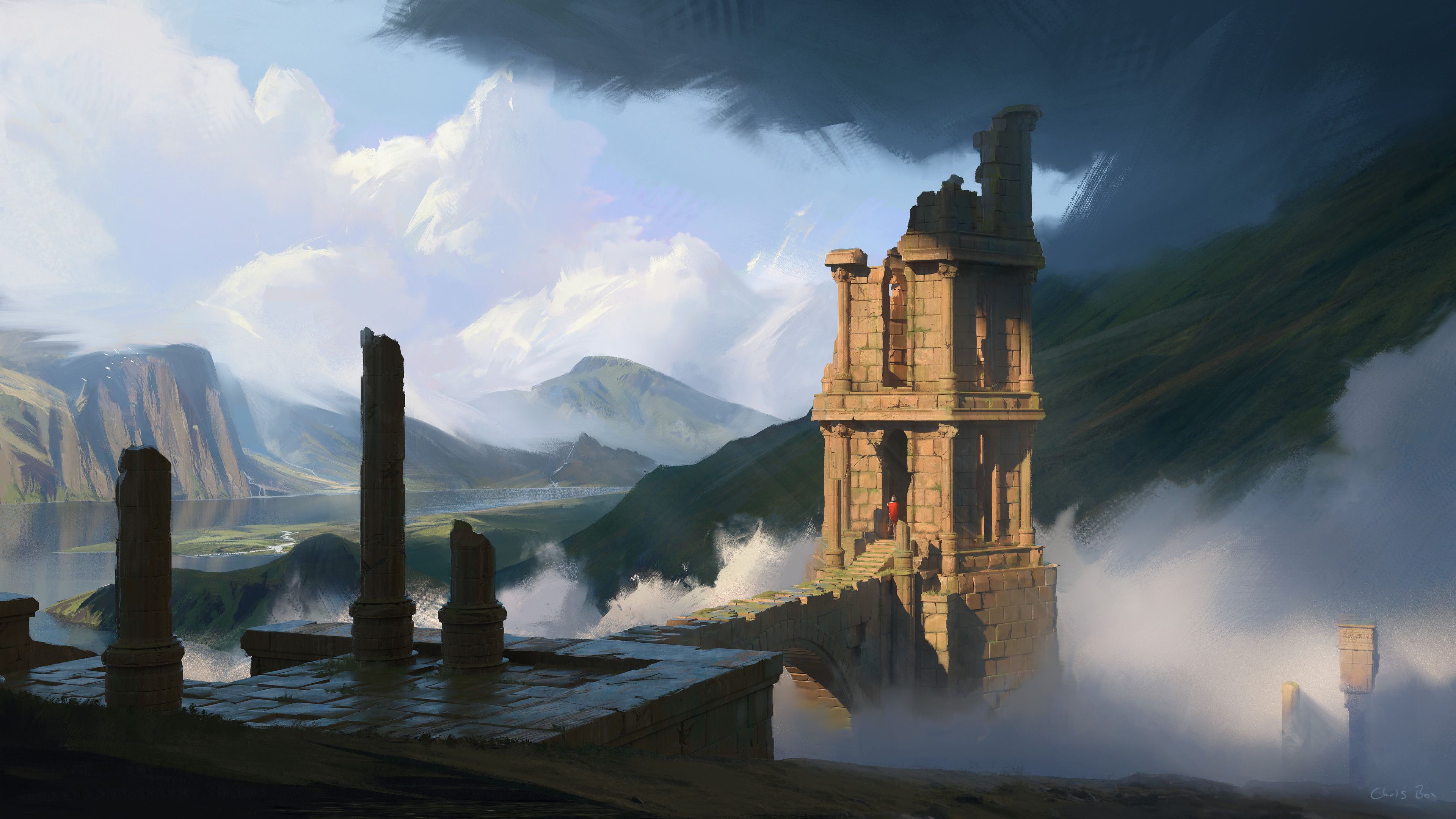 3840x2160 Chris Box Landscape Artwork Wallpaper [3840x2160]
