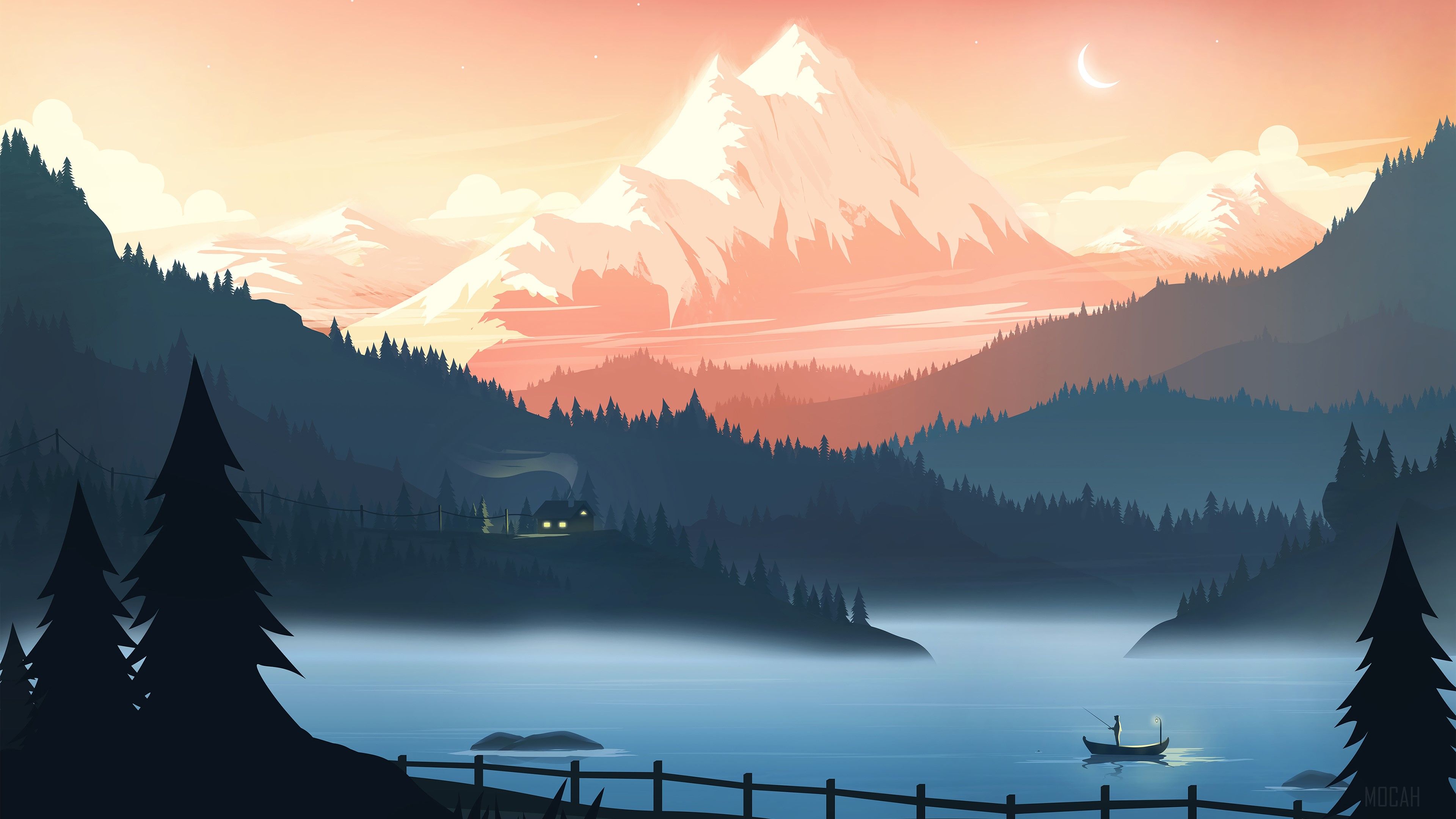 3840x2160 Landscape Digital Art 4k Wallpaper