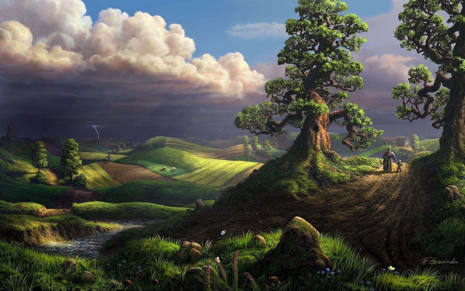 1920x1200 Fantasy Landscape HD Wallpaper By Fel X