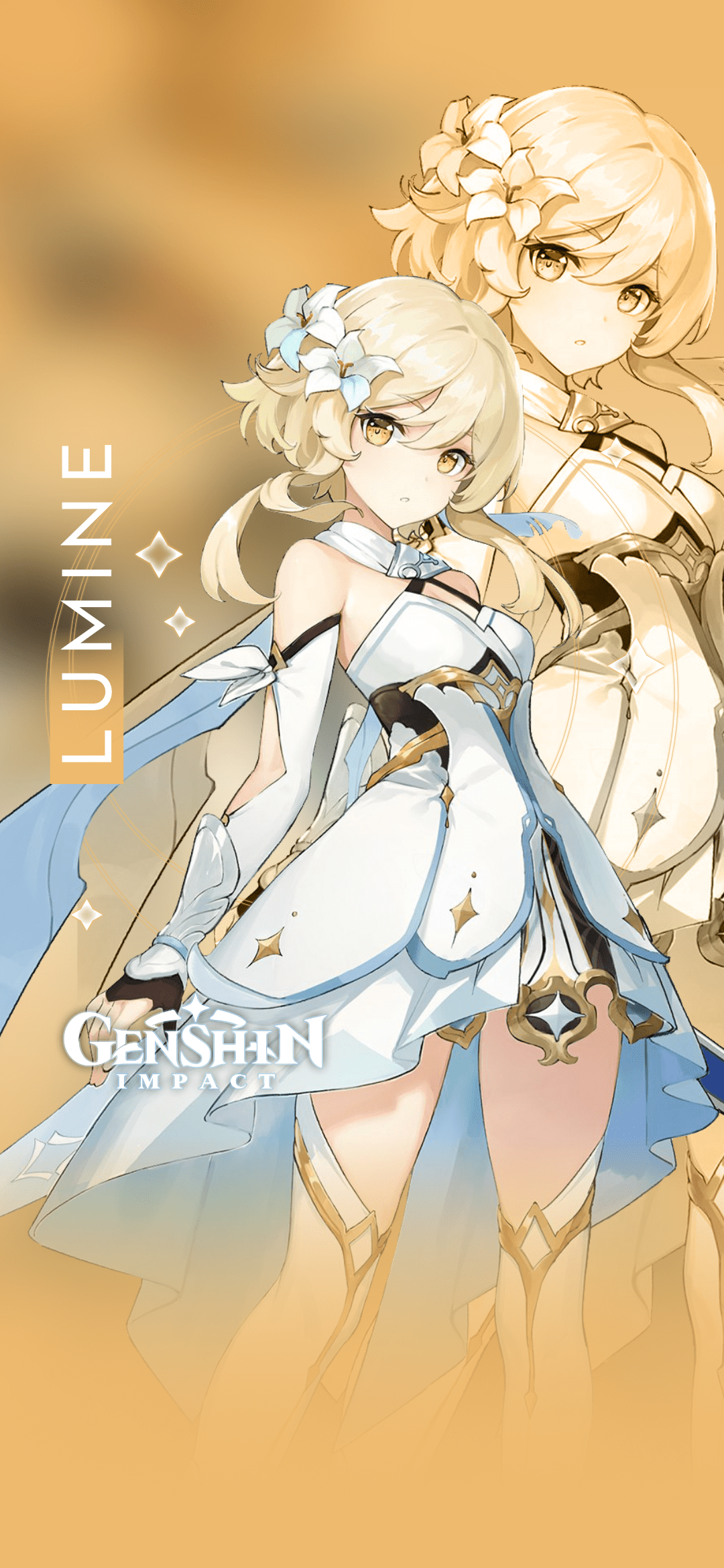 1080x2340 Lumine Genshin Impact Wallpaper. Animation background, Cartoon pics, Cute dog drawing