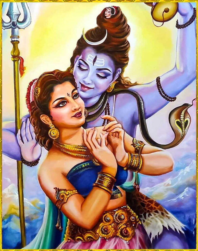808x1024 Lord Shiv Parvati Image, Amazing HD Wallpaper, Paintings, Picture, Photo