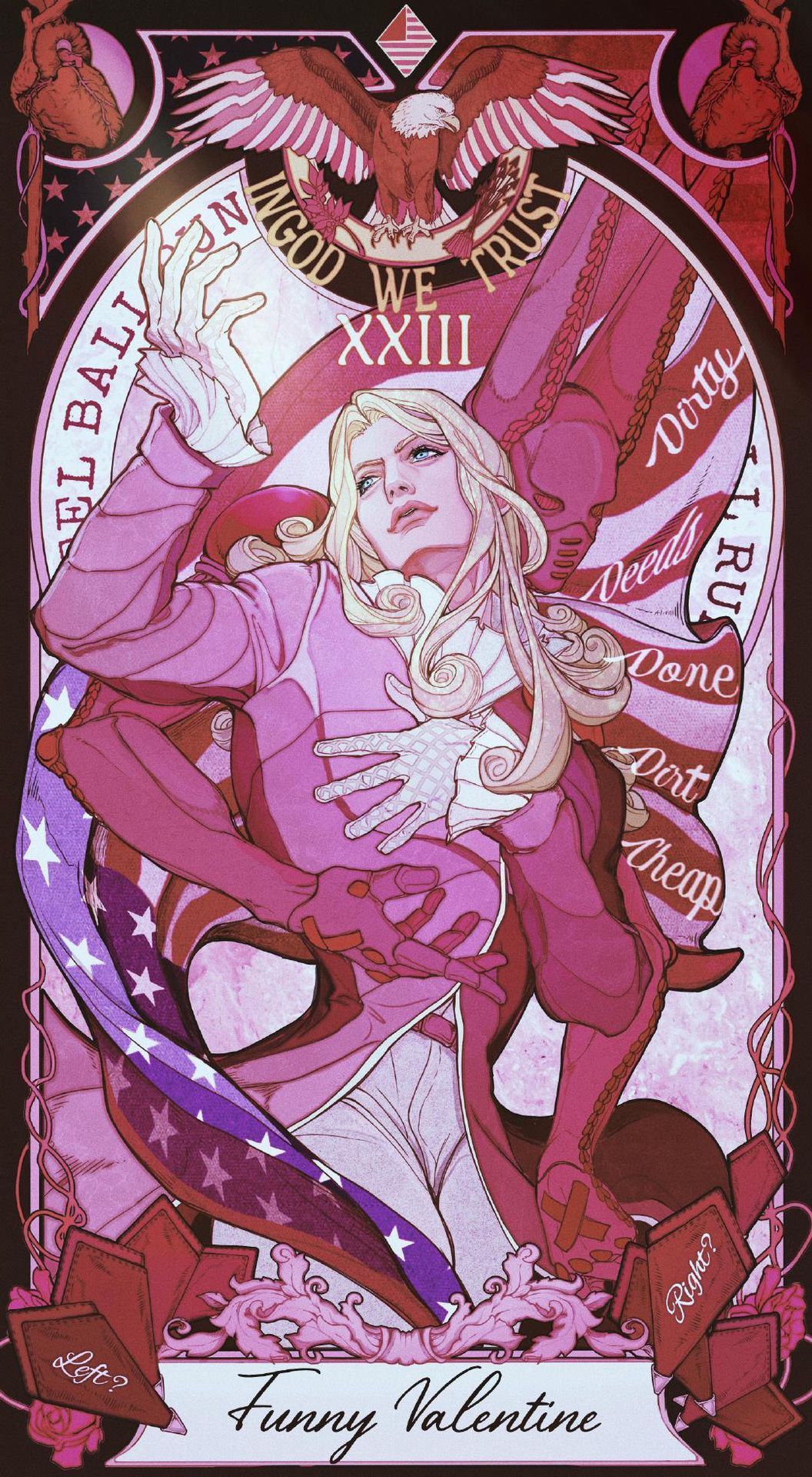 1056x1920 Funny Valentine Jojo Wallpaper