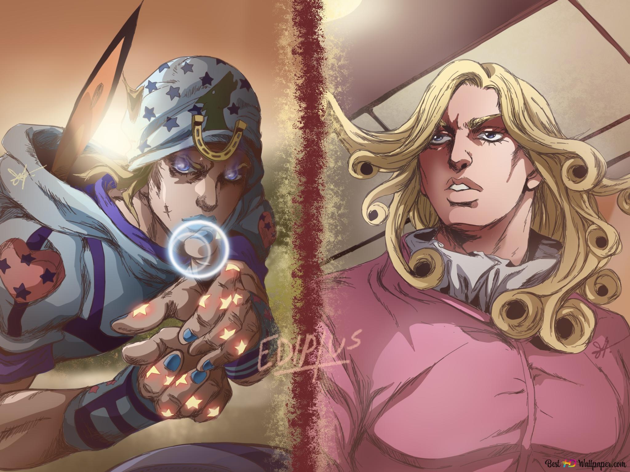 2048x1536 Johnny Joestar Vs Funny Valentine 2K wallpaper download