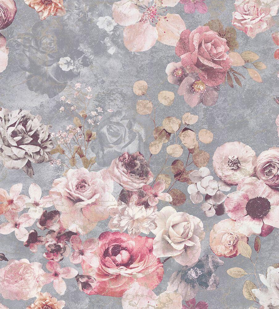 904x1000 Marble Rose by Jane Churchill : Wallpaper Direct