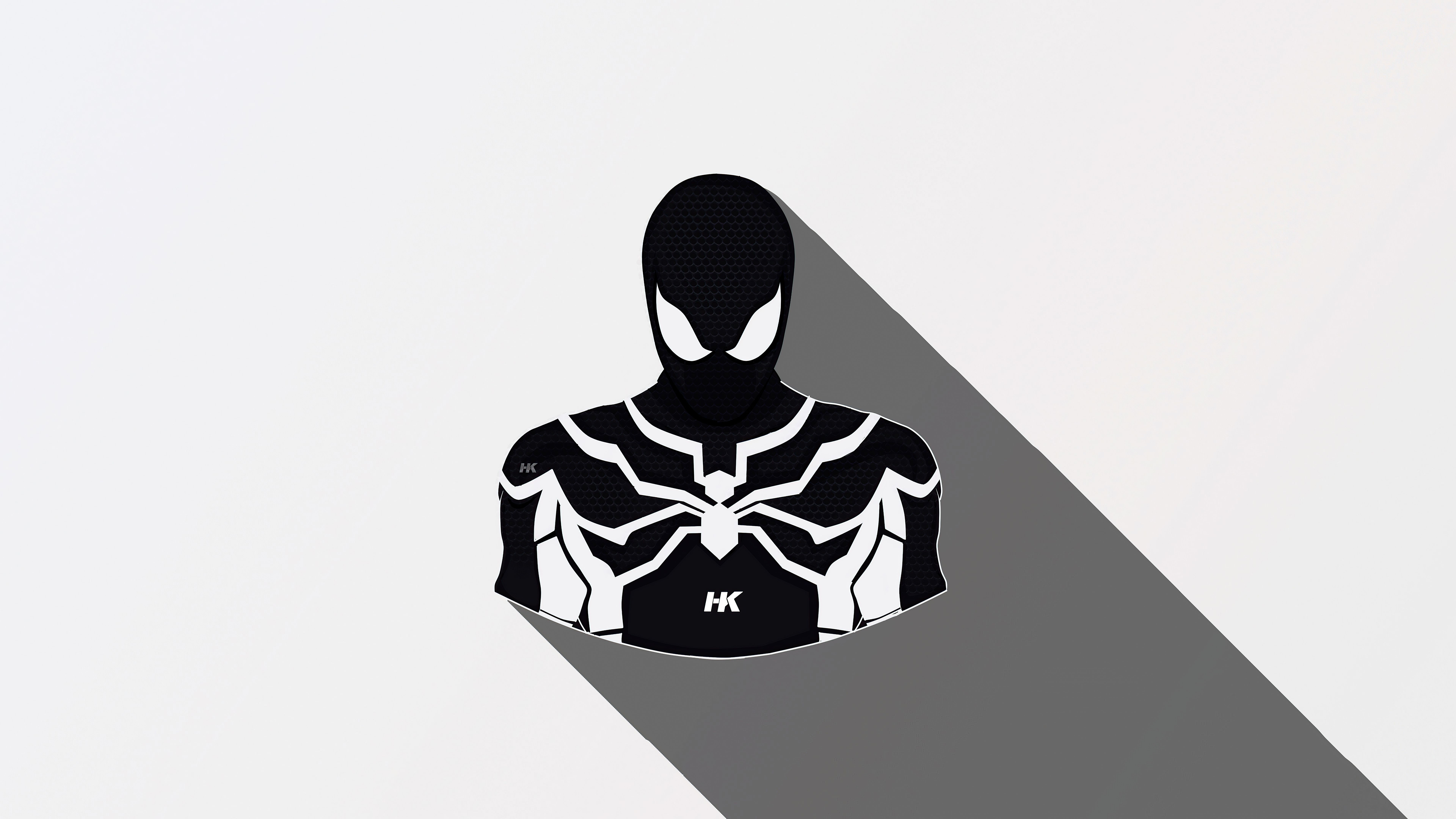 7680x4320 Spiderman Black And White Wallpaper