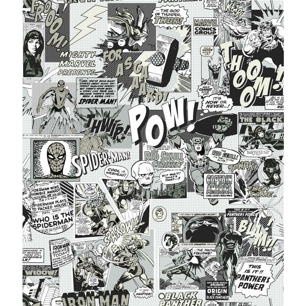 1000x1000 York Wallcoverings Disney Kids Vol. 4 56 Sq Ft Black White Non Woven Abstract Unpasted Wallpaper In The Wallpaper Department At