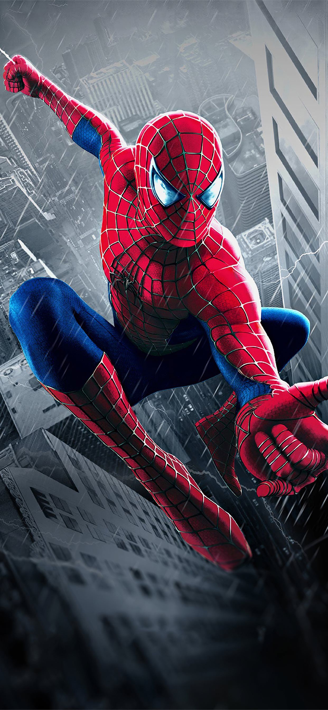 1242x2688 spiderman 2002 iPhone X Wallpaper Free Download