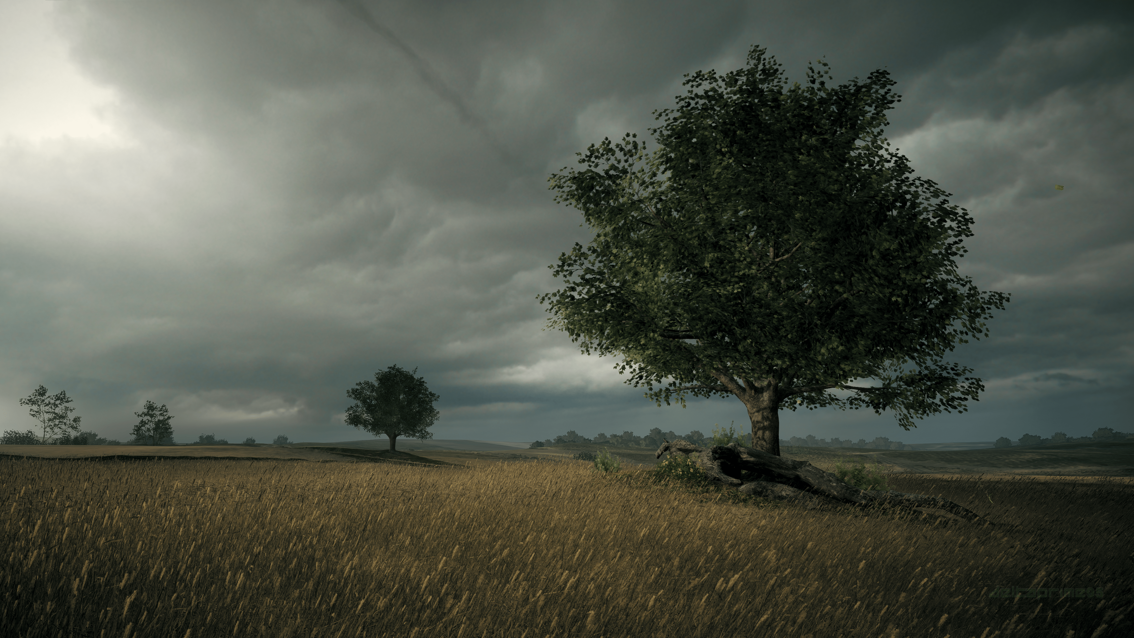 3840x2160 Wallpaper / Battlefield, Battlefield River Somme, France, plains, clouds, screen shot, PC gaming, field, video games, World War I free download