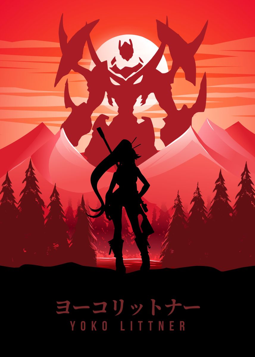 857x1200 Yoko Littner Gurren Lagann' Poster