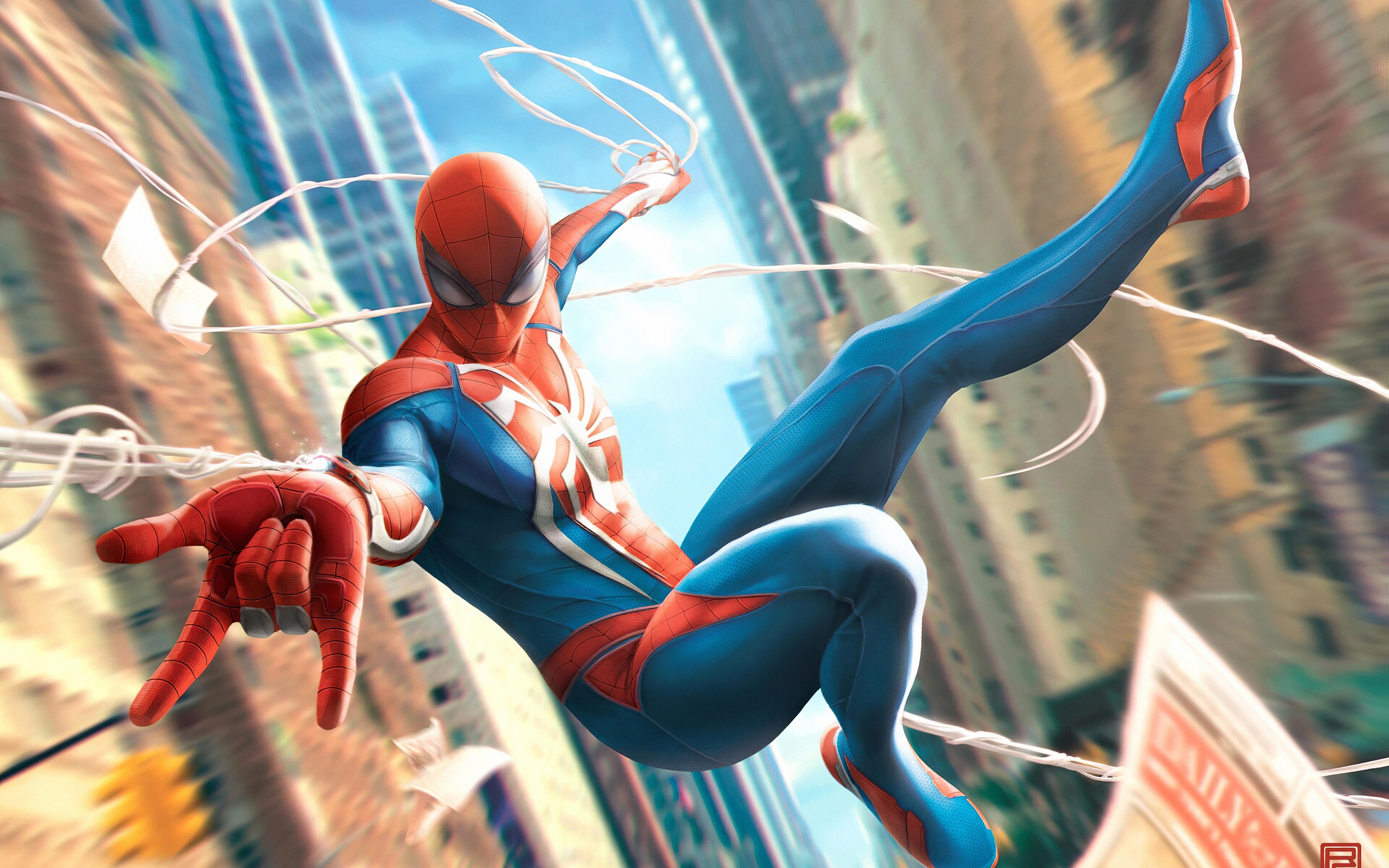 2880x1800 Wallpaper 4k Spiderman In Fly Wallpaper