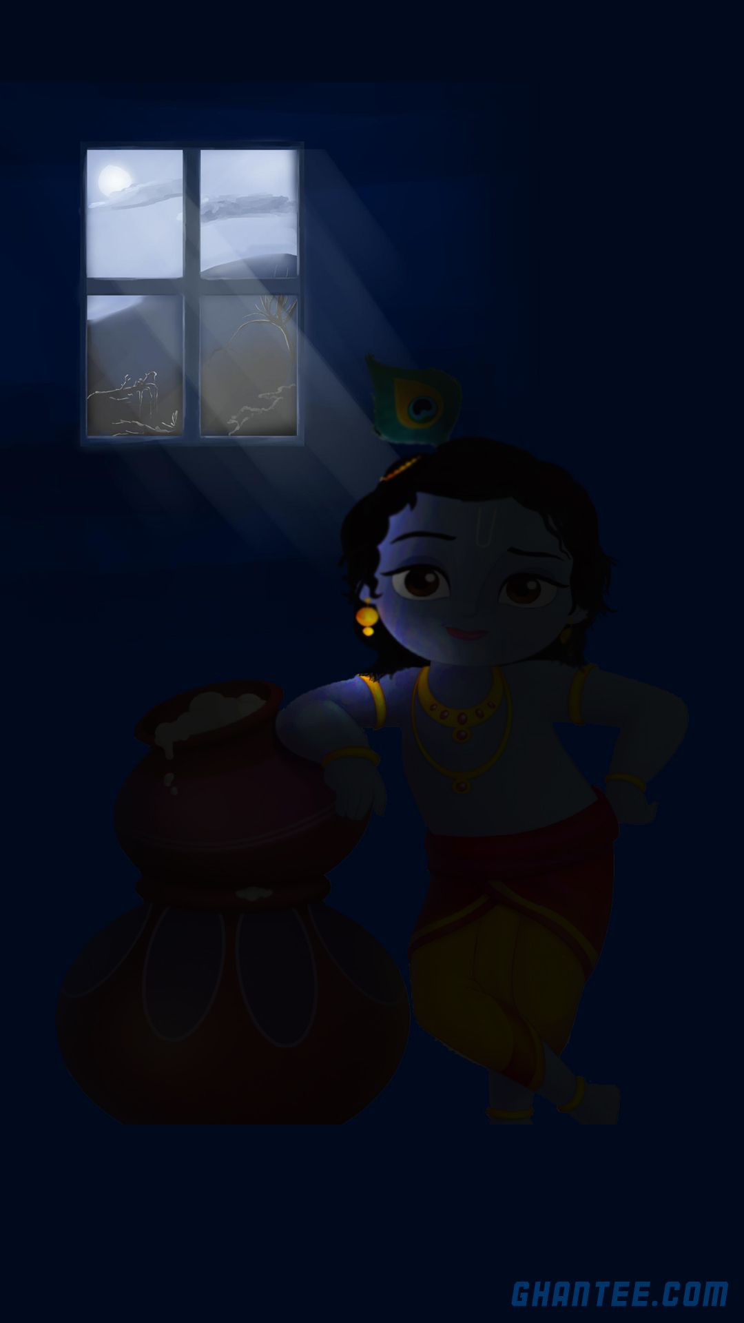 1080x1920 kanha ji HD phone wallpaper×1920. Janmashtami wallpaper, God illustrations, HD phone wallpaper