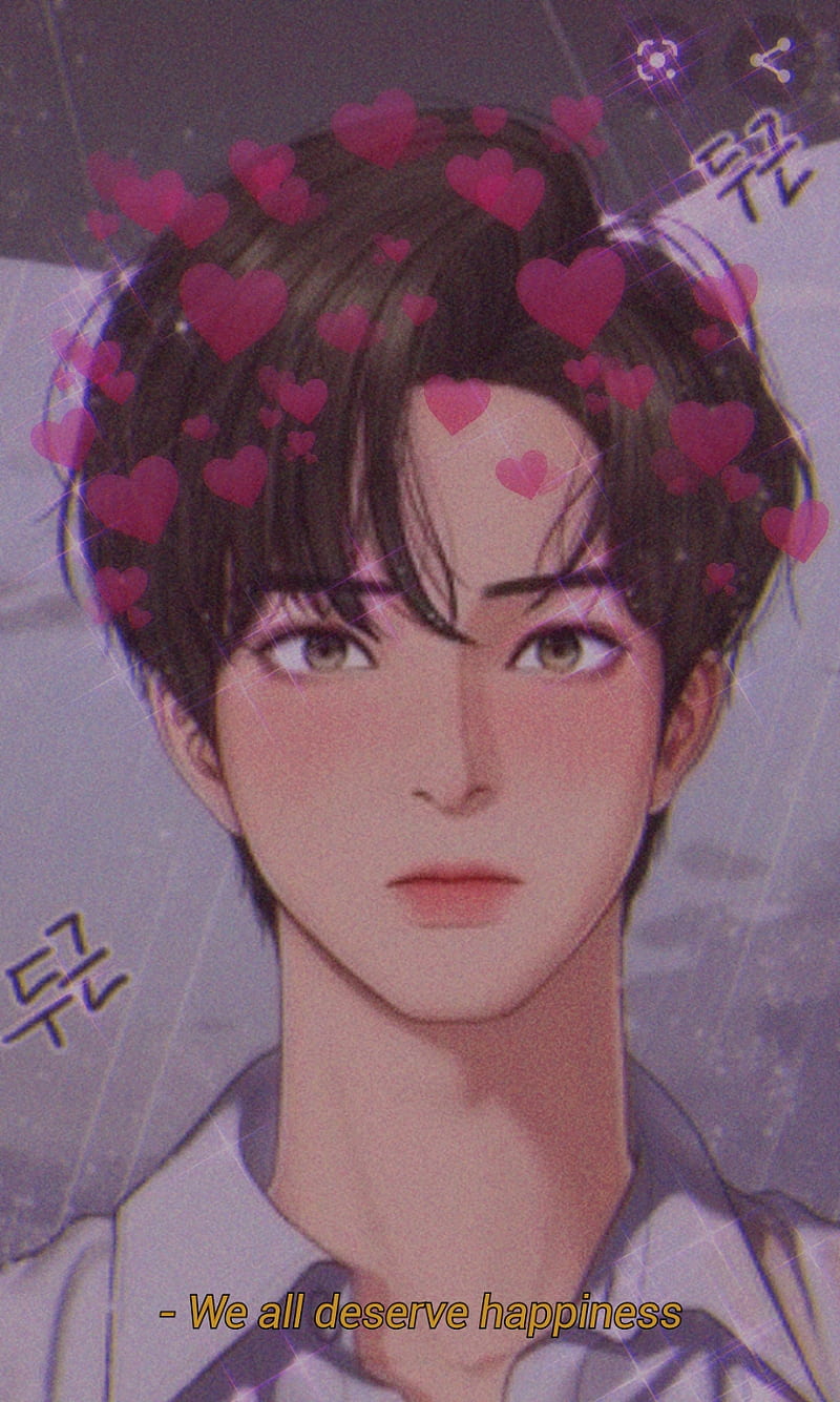 800x1335 True Beauty, anime, asthetic, happiness, corazones, quote, suho, webtoon, HD phone wallpaper