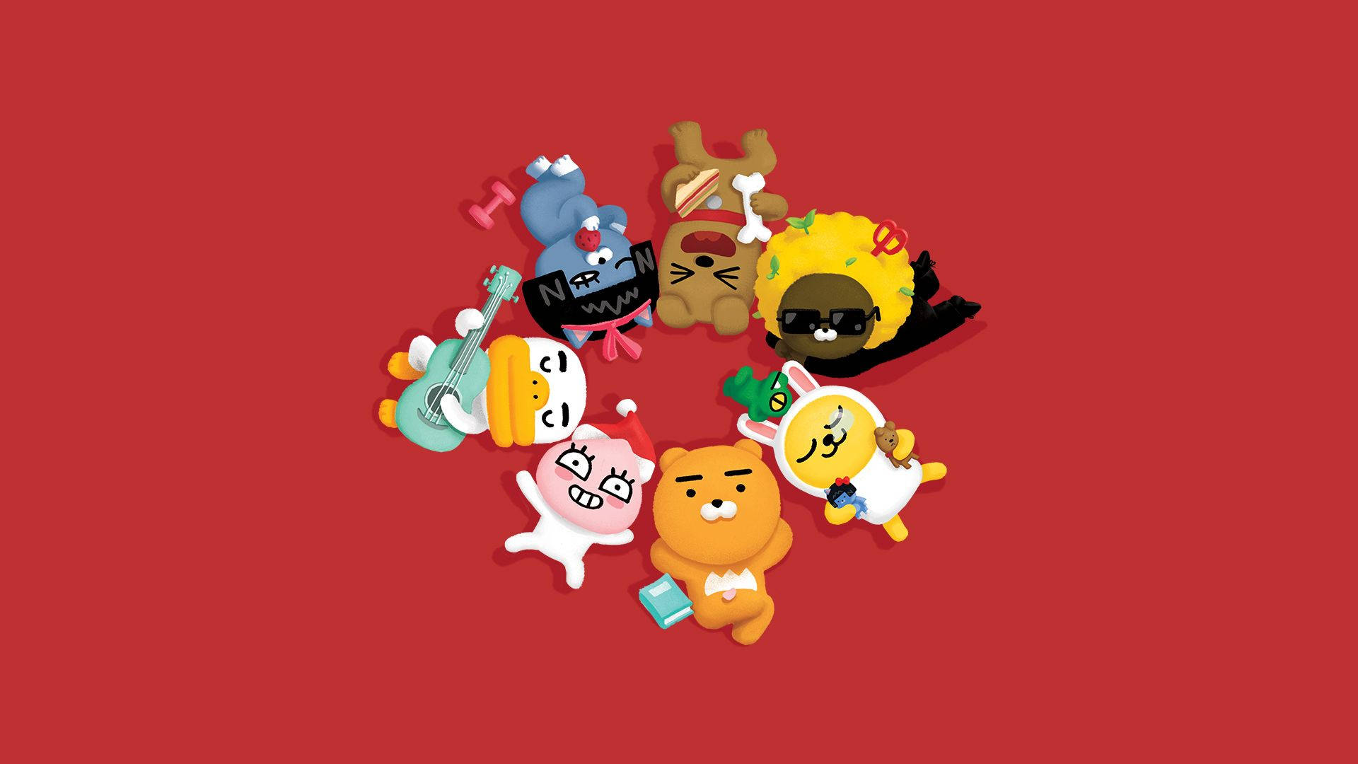 1920x1080 Download Spreading Joy and Happiness with Kakao Friends! Wallpaper
