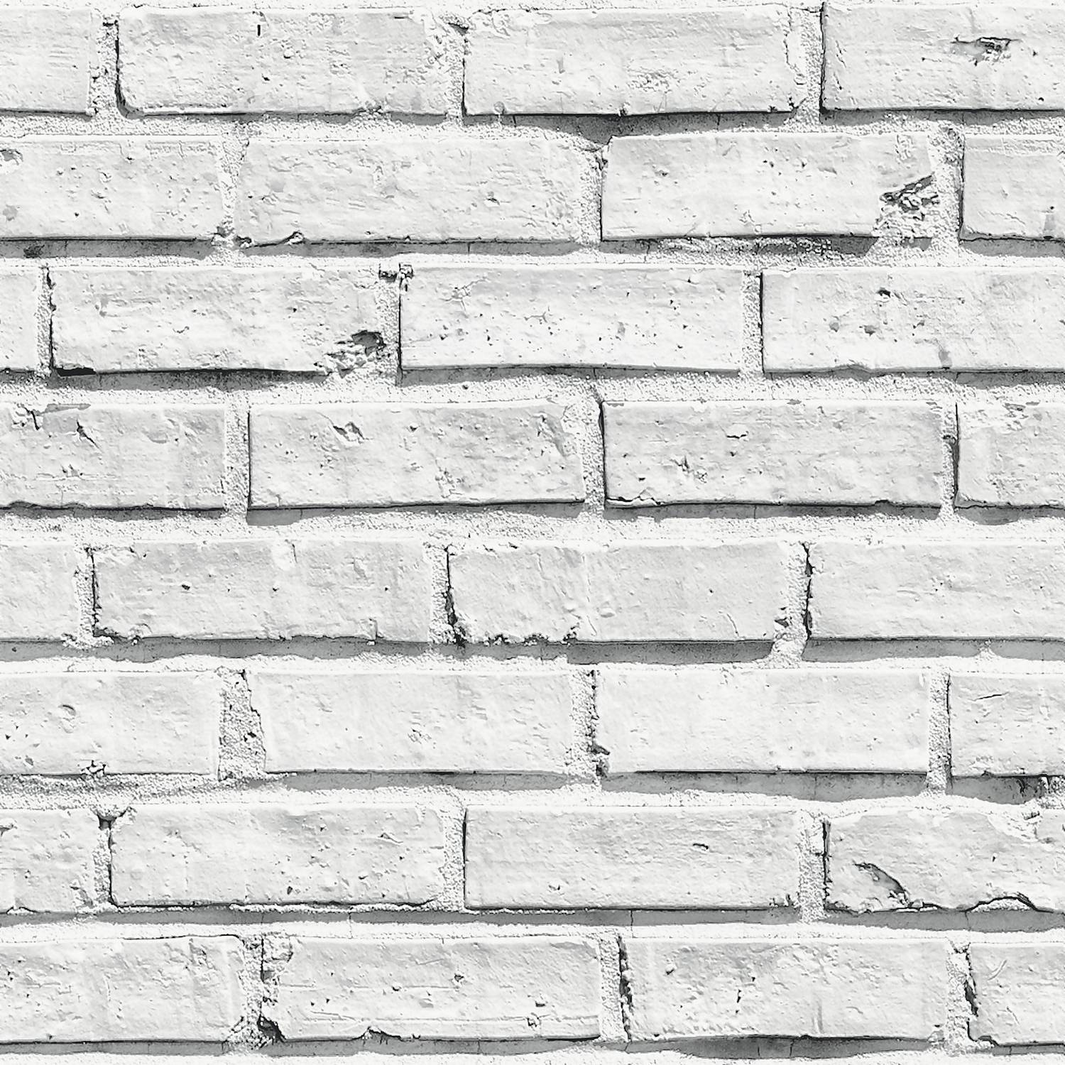 1500x1500 Arthouse White Brick Wipe Clean Wallpaper
