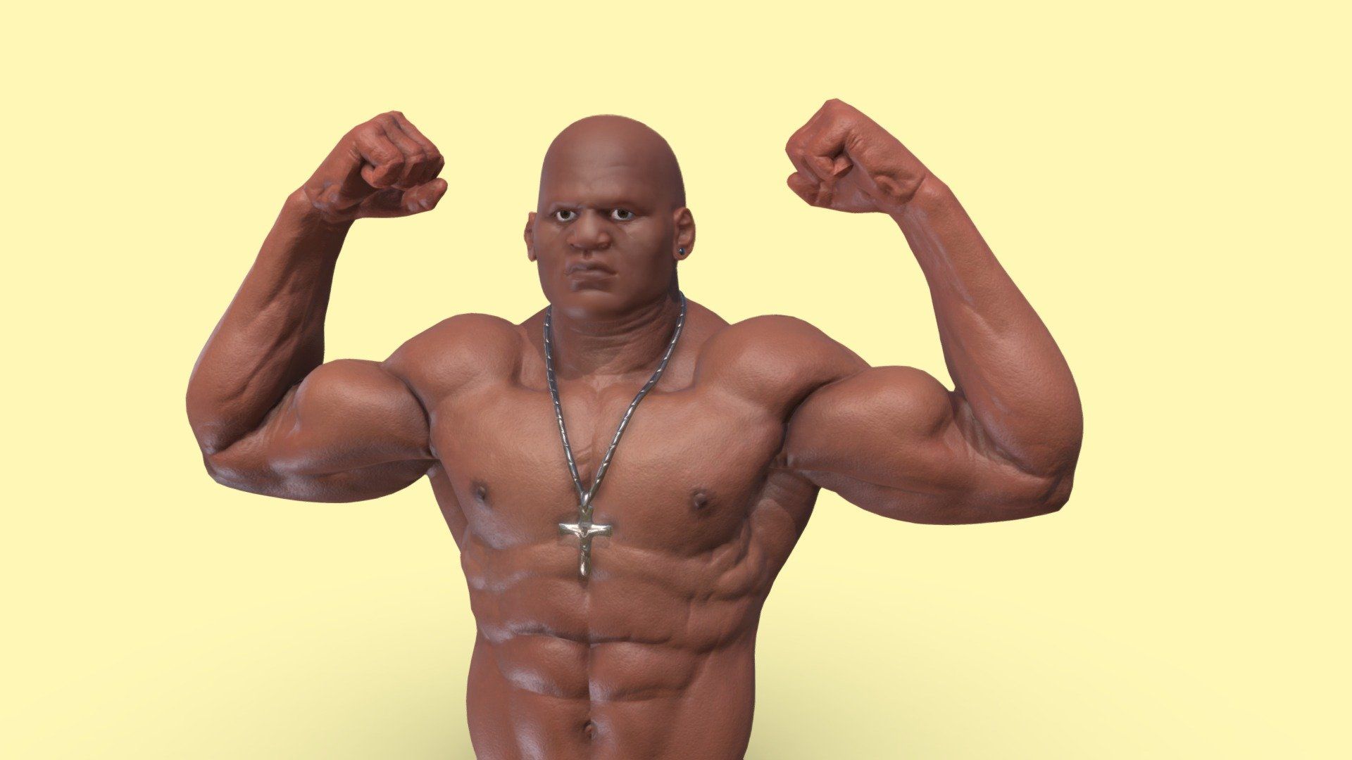 1920x1080 Francis Ngannou Free 3D model by Fred Drabble [dc5b126]
