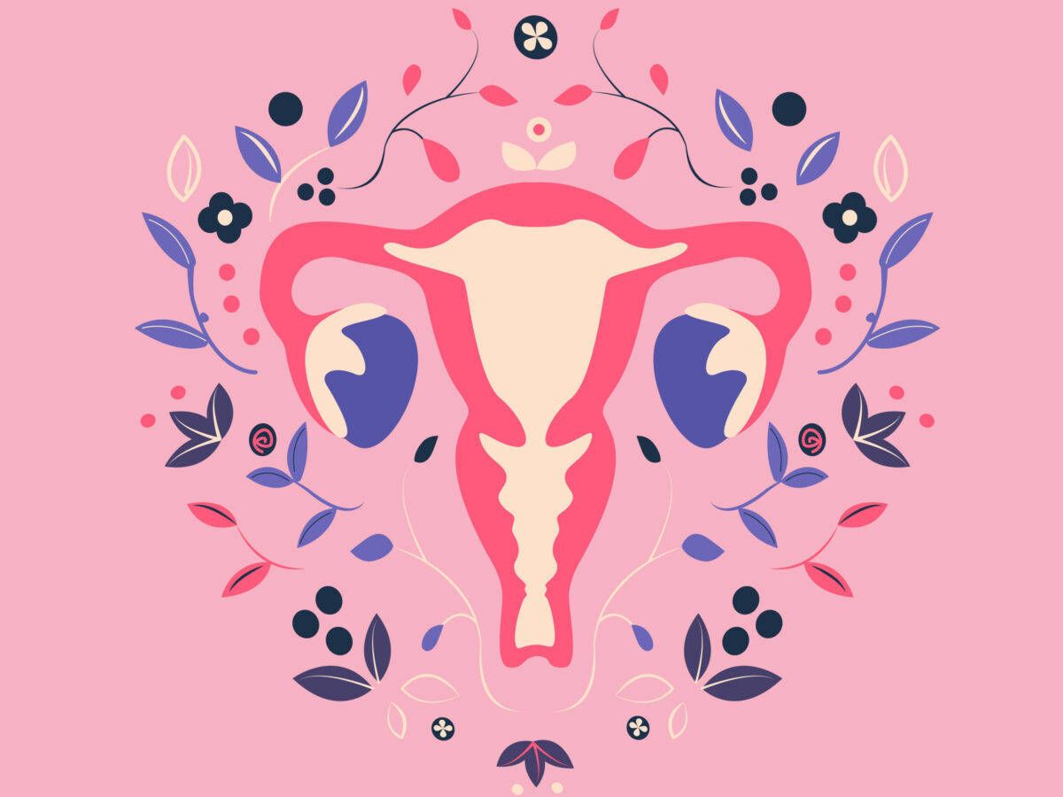 1200x900 Download Flowery Uterus Menopause Image Wallpaper