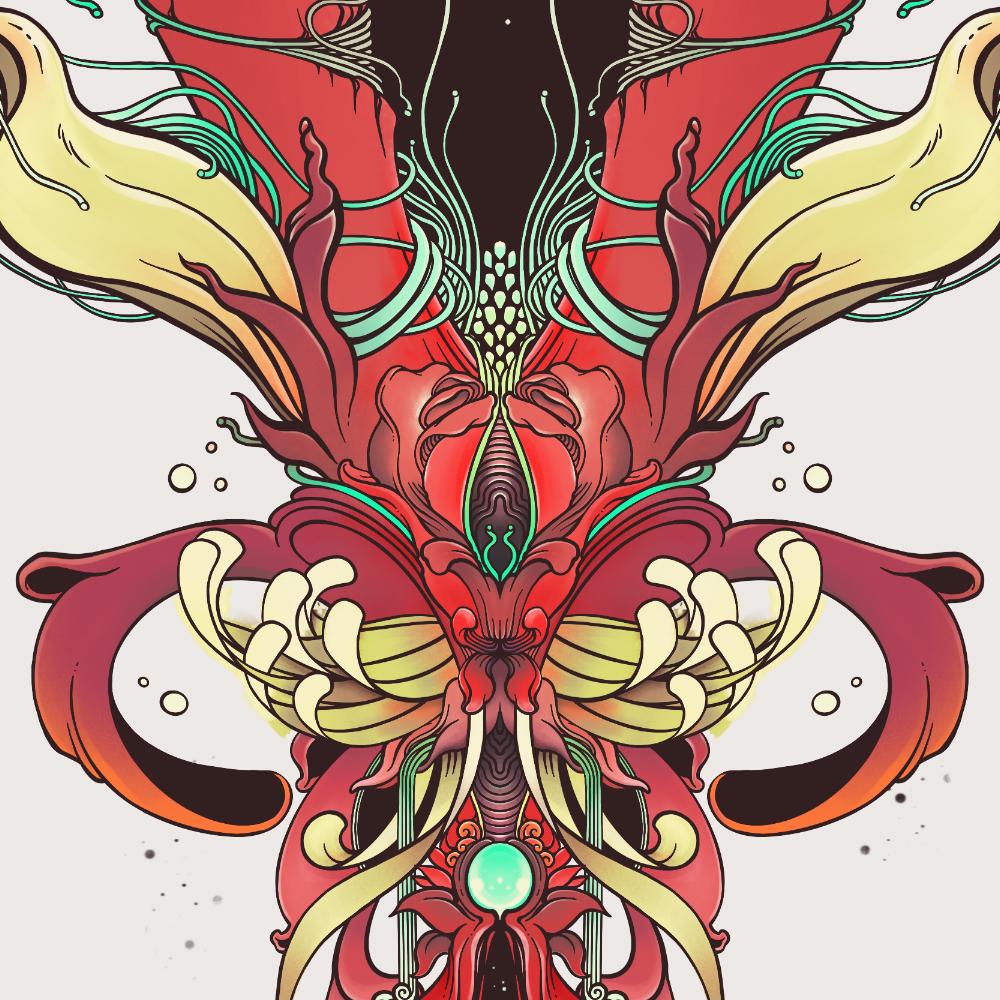 1000x1000 Snake Uterus Lilith, Matte Art Print Poster