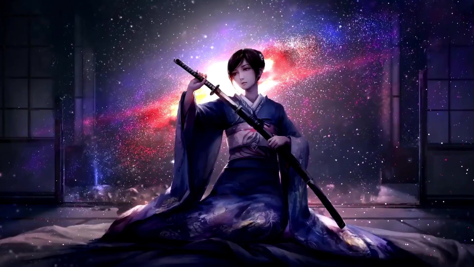 1920x1080 Samurai Girl Live Wallpaper