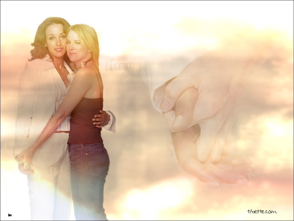 1024x768 The L Word Wallpaper: Bette & Tina. The l word, Words wallpaper, Bette