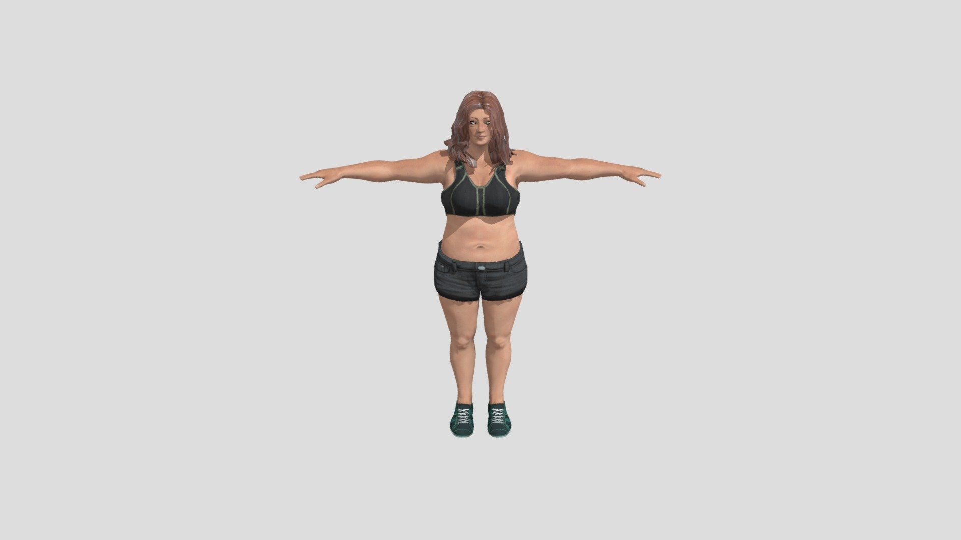 1920x1080 Fat girl Free 3D model by benhimarthi18 [8a50697]