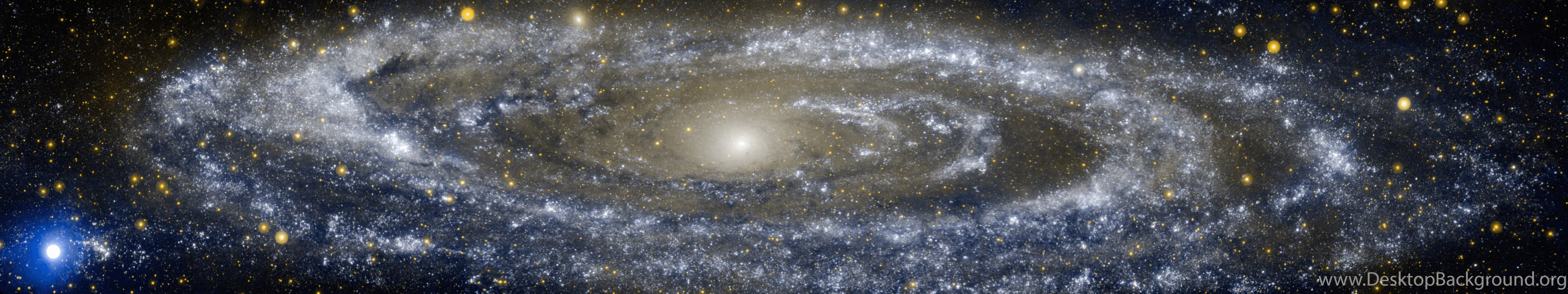 5760x1080 Andromeda Triple Monitor Wallpaper By TomThaiTom