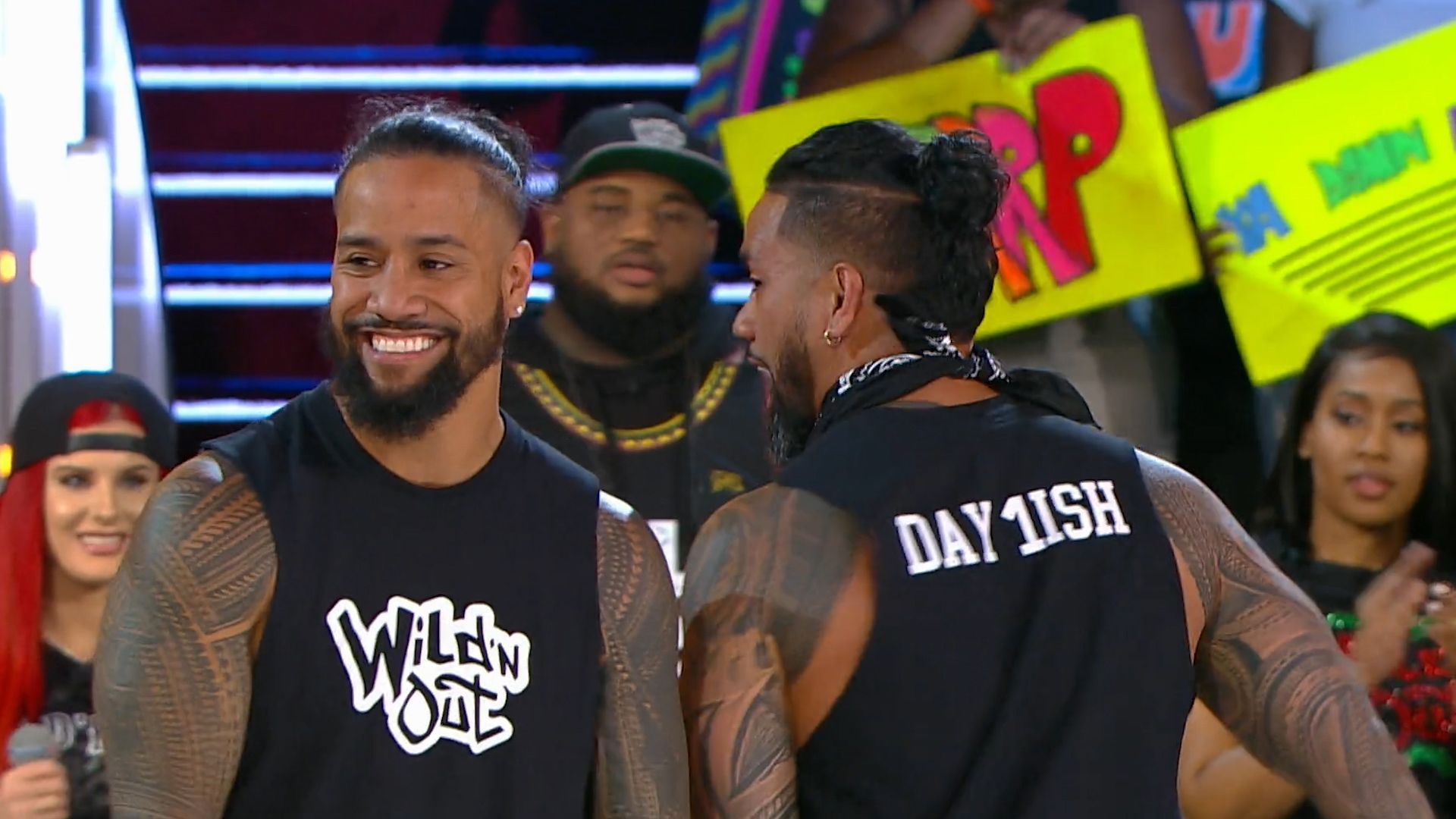1920x1080 Naomi Jimmy & Jey Uso Rich The Kid 83 Babies. Wild 'N Out