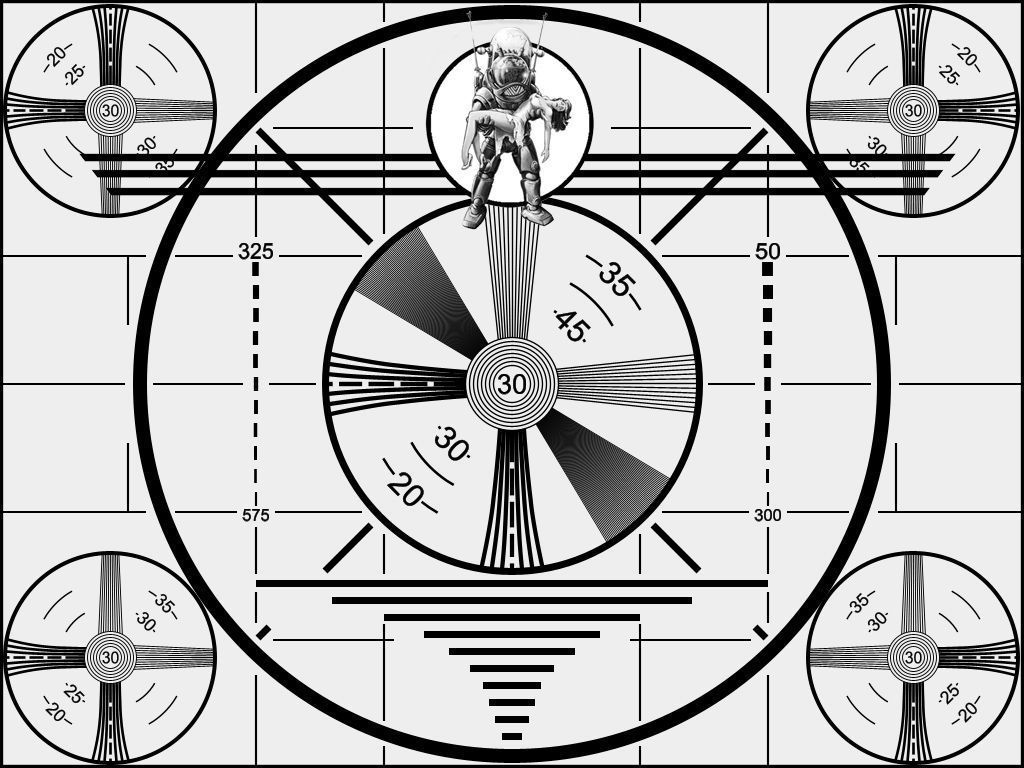 1024x768 johns test pattern. Eavesdropping with Johnny