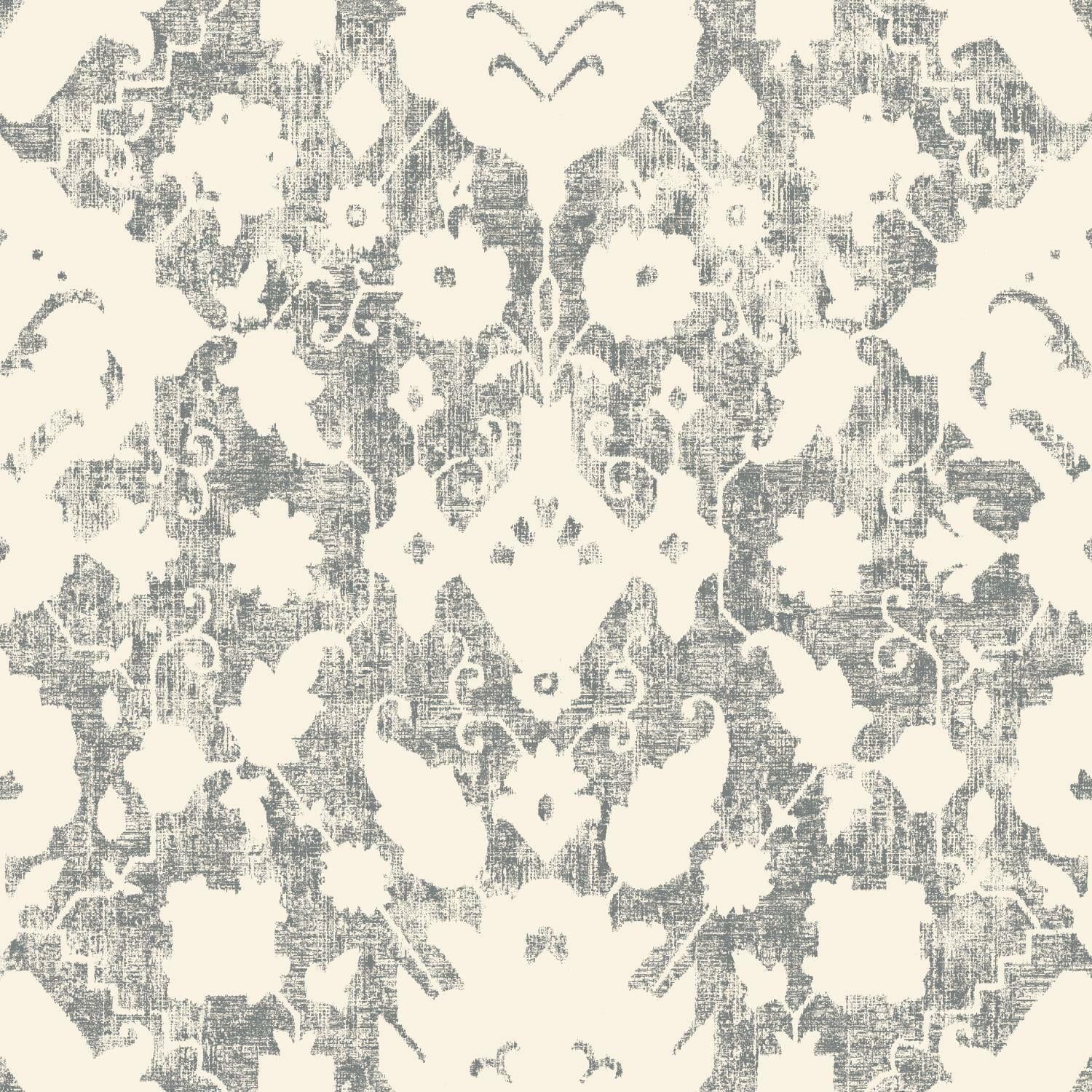 1500x1500 Better Homes & Gardens Peel & Stick Wallpaper Gray and Beige, Ayana Persian, 18 x 18.86'