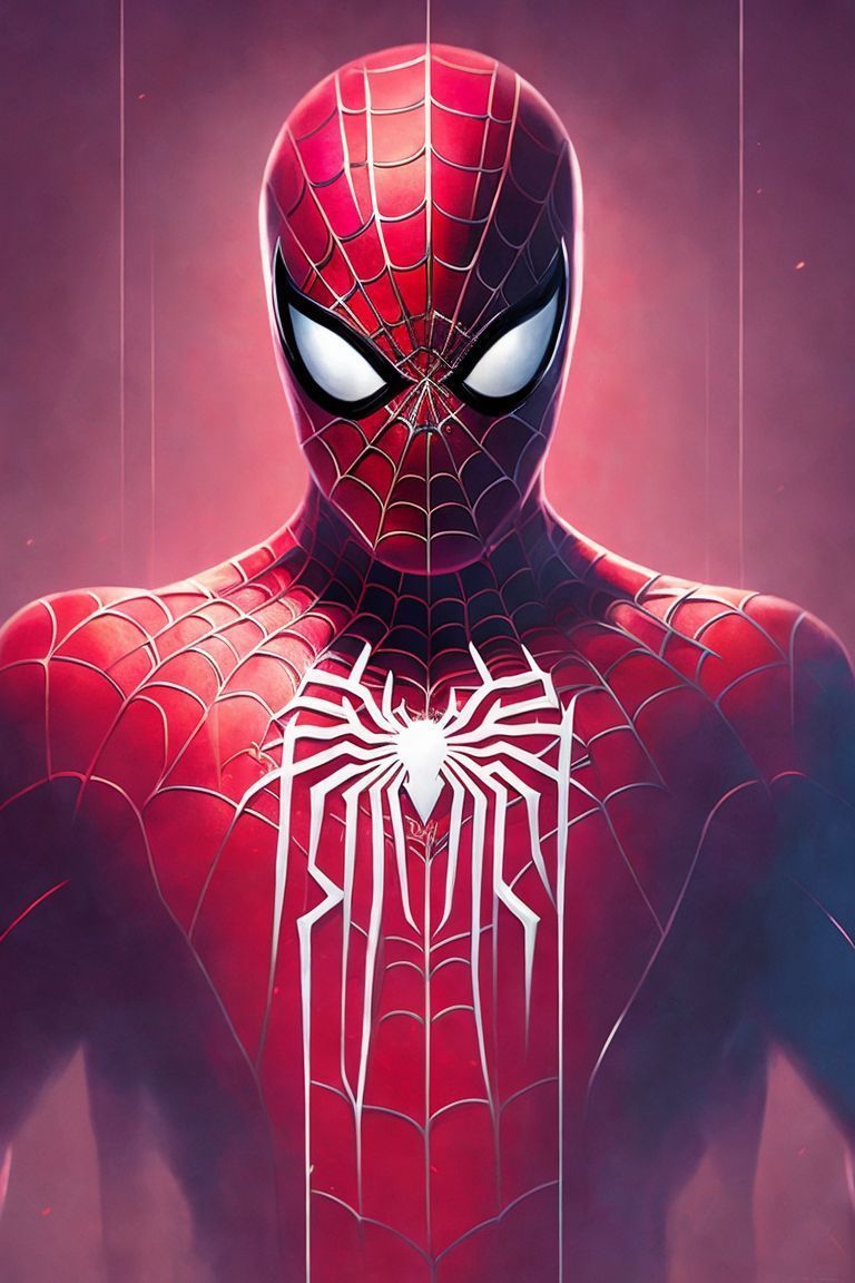 768x1152 KOPF KI NO: Spiderman, High Key