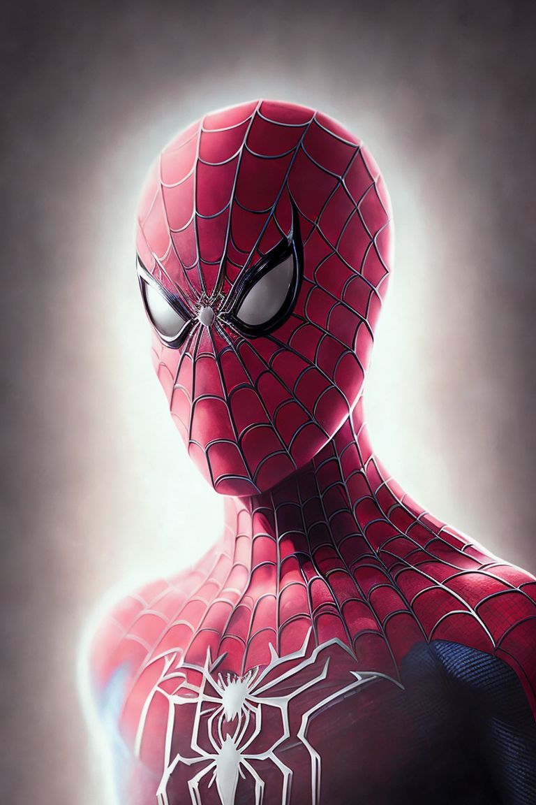768x1152 KOPF KI NO: Spiderman, High Key