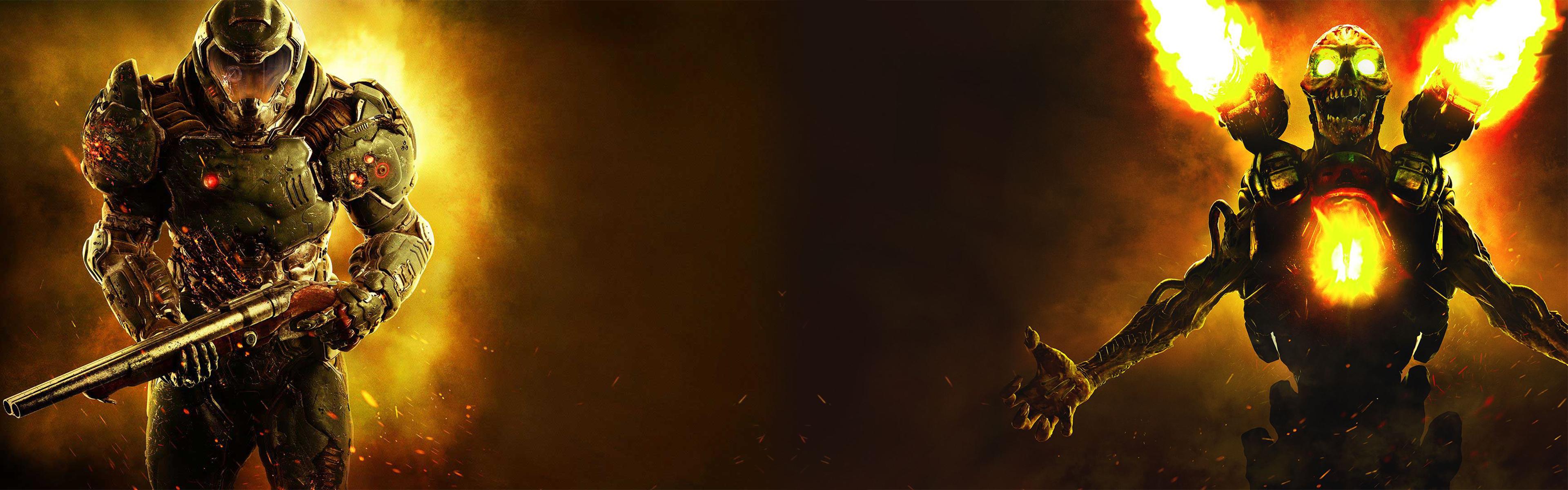 3840x1200 Dual Monitor DOOM wallpaper 3840x1200