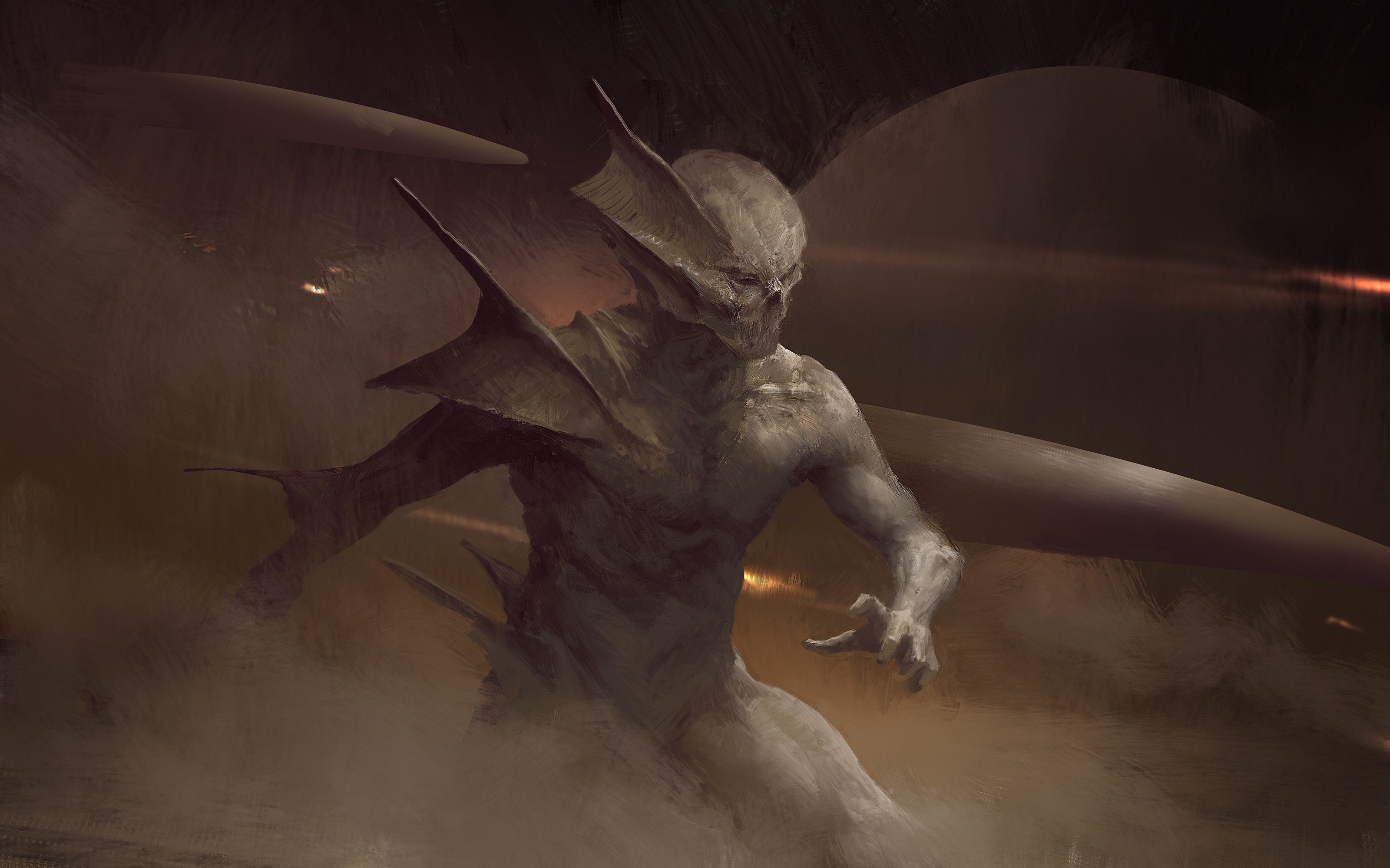 3200x2000 Dark Demon HD Wallpaper by Victor Hugo Harmatiuk