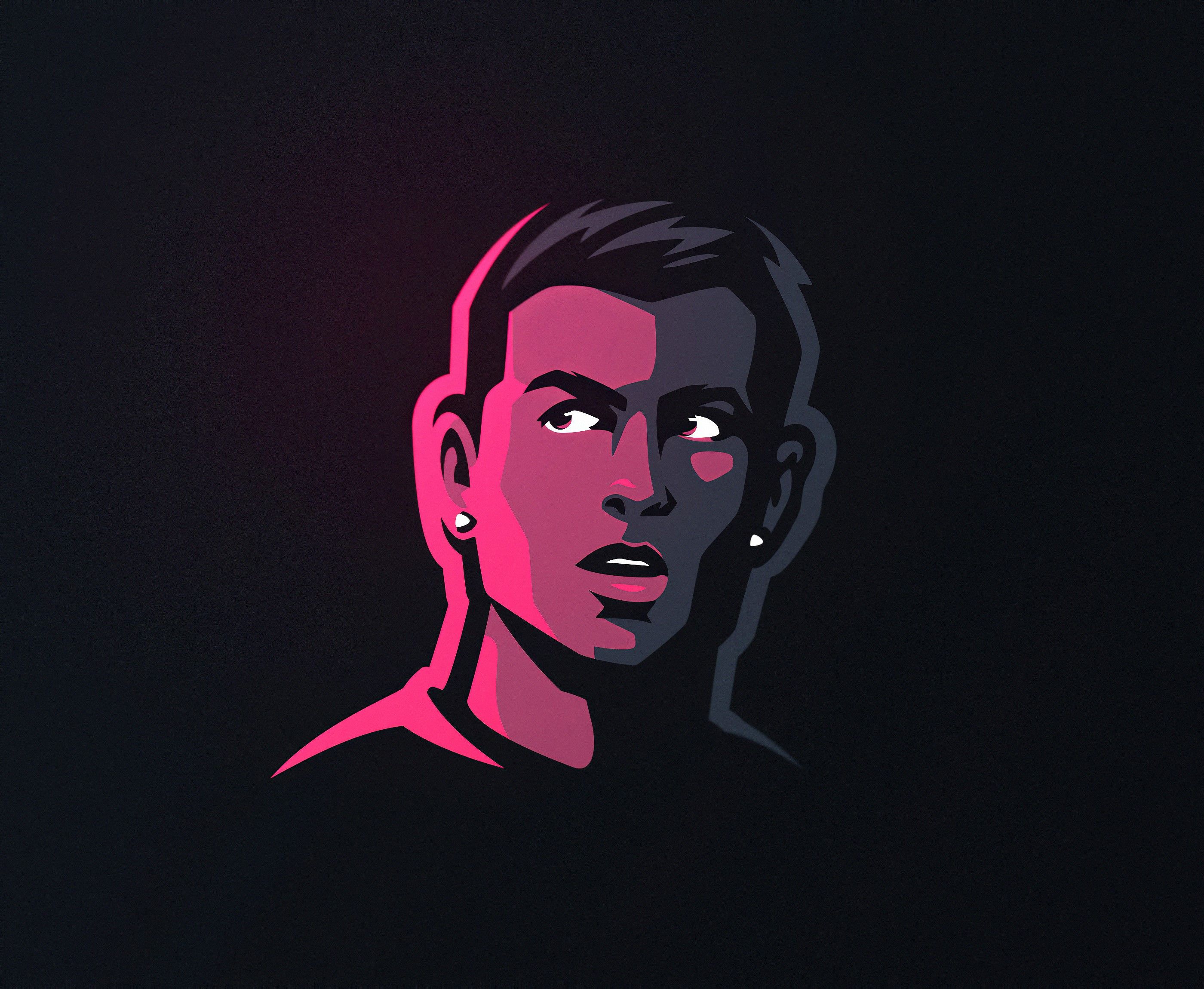 2800x2300 Wallpaper / cristiano ronaldo, sports, football, hd, art, minimalism, minimalist free download