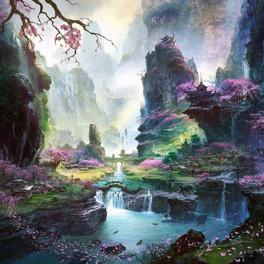 1024x1024 hình nền phong cảnh Nhật Bản https://wallpaperaccess.com/full/9699.jpg