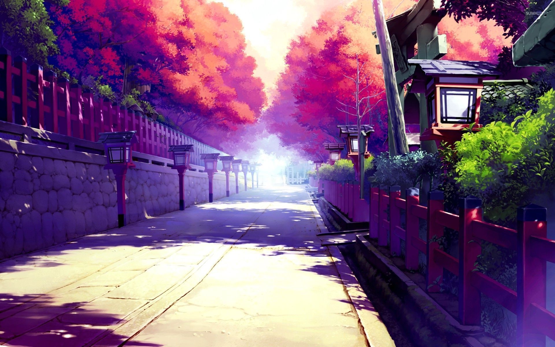 1920x1200 Anime Street 4k Wallpaper