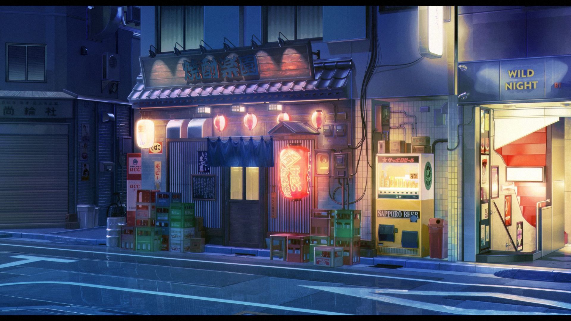 1920x1080 Japan Street Club wallpaper in 1920x1080 resolution