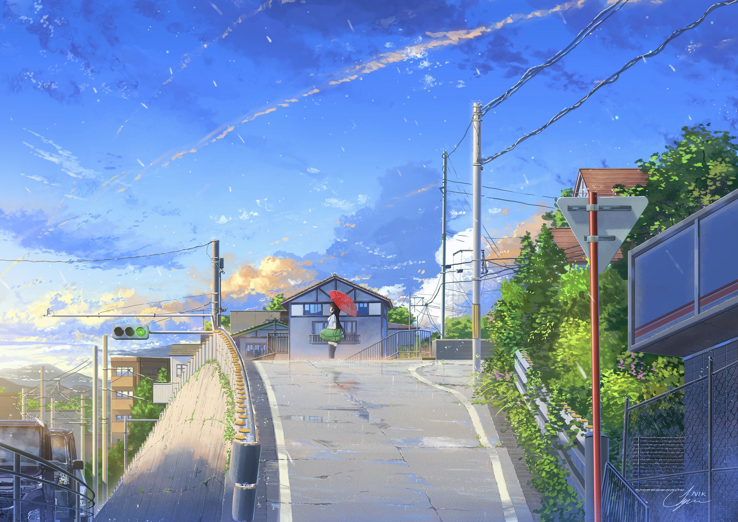 2400x1697 Artwork. Anime scenery, Anime scenery wallpaper, Scenery wallpaper