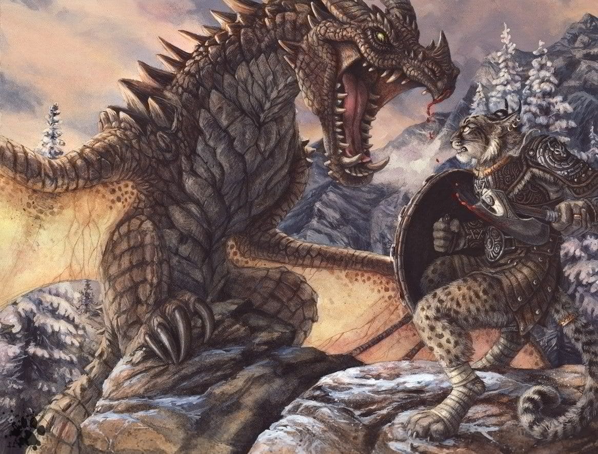 1166x885 Wallpaper / dragon, statue, animal wildlife, Khajiit, animal representation, The Elder Scrolls V: Skyrim, nature, mammal, group of animals, sculpture, art and craft free download