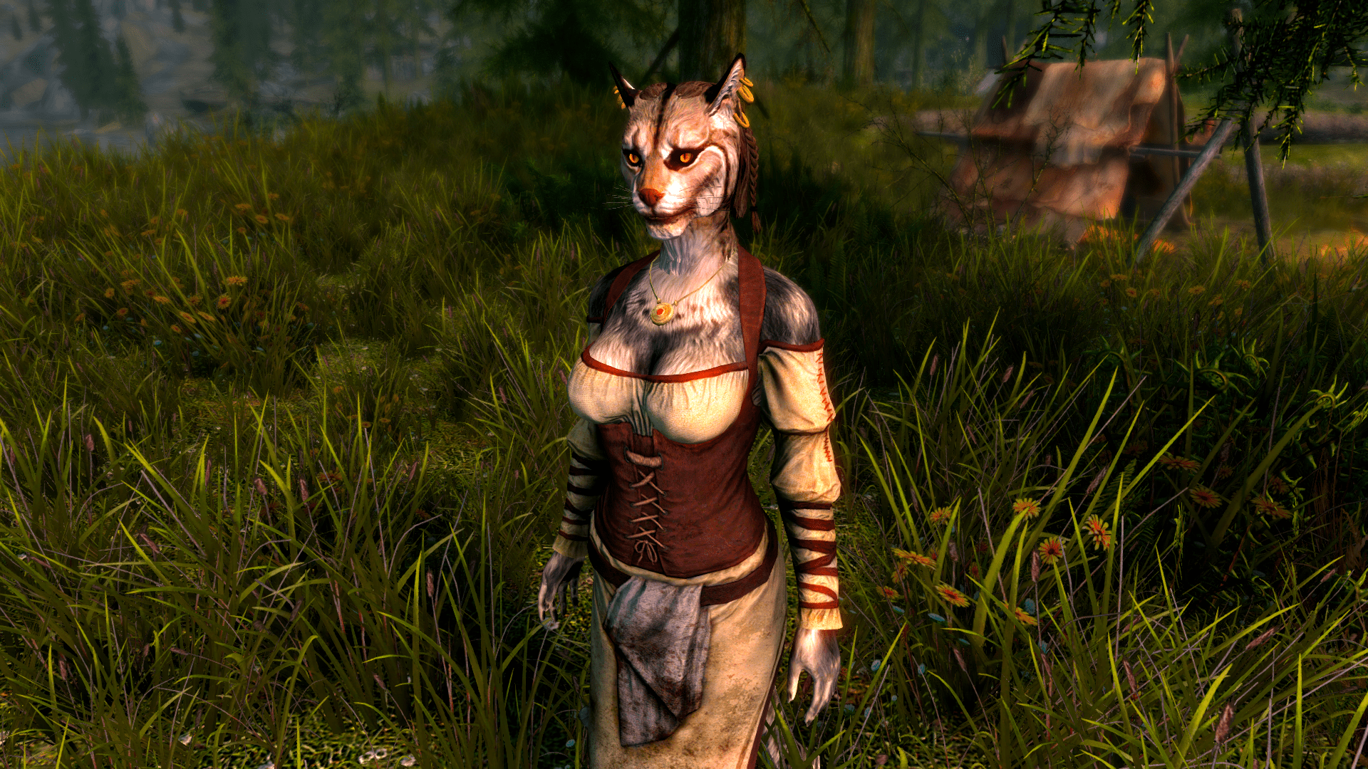 1920x1080 Female Khajiit in Skyrim
