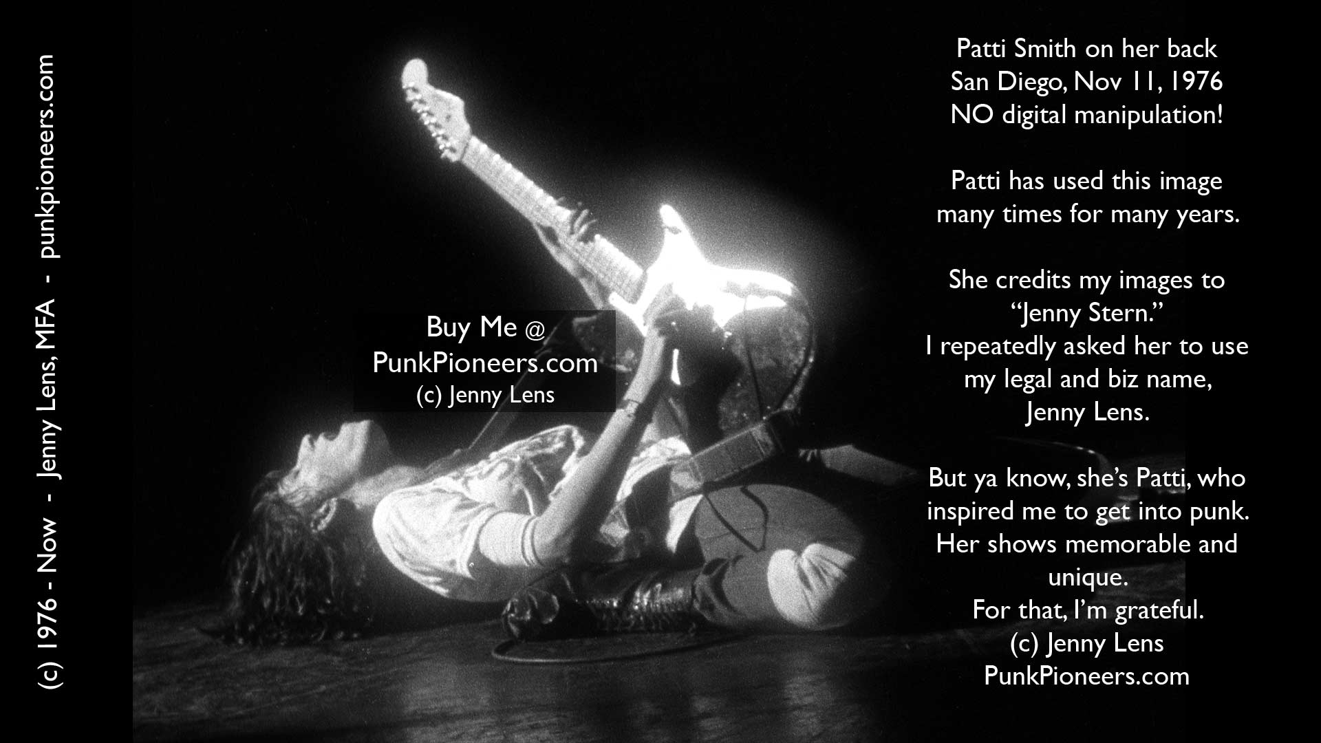 1920x1080 Patti Smith, on her back, San Diego, Nov 1976