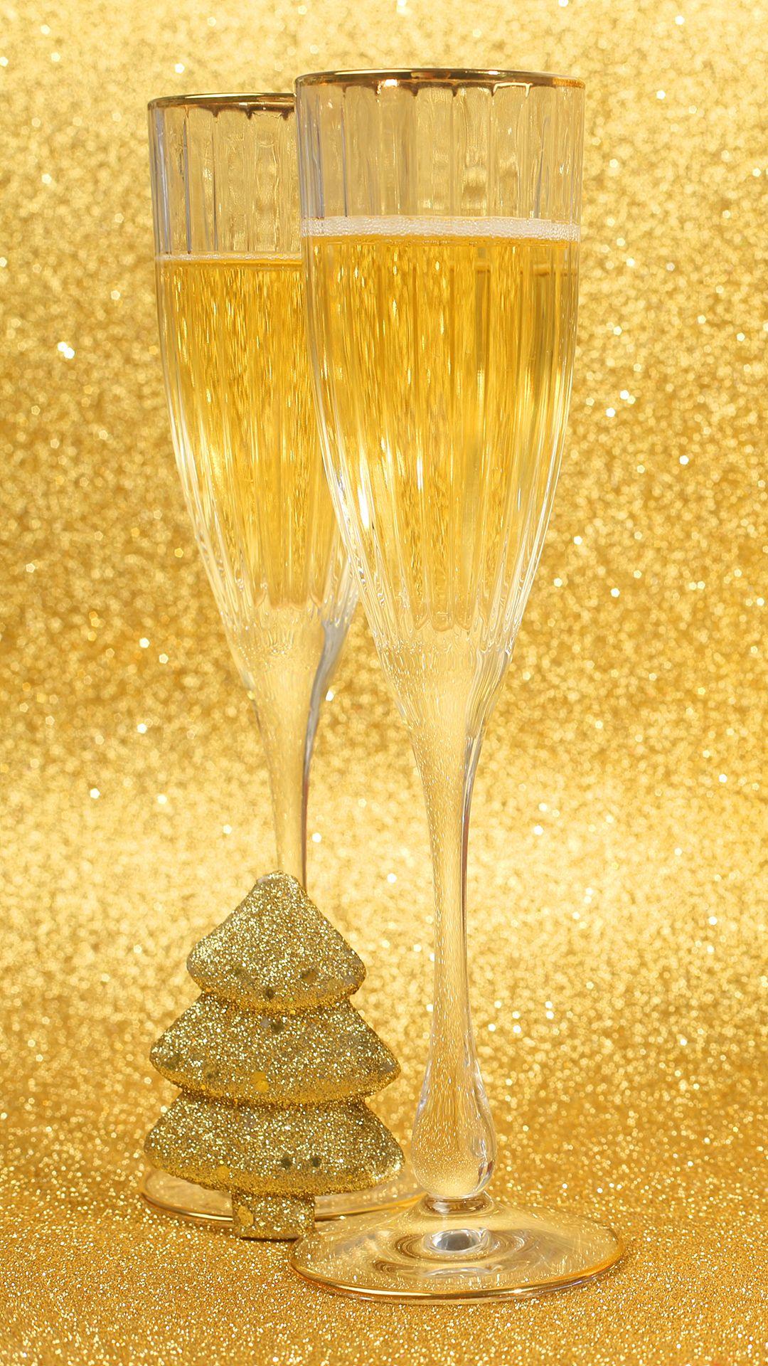 1080x1920 Gold New Year iPhone 6S Plus Wallpaper