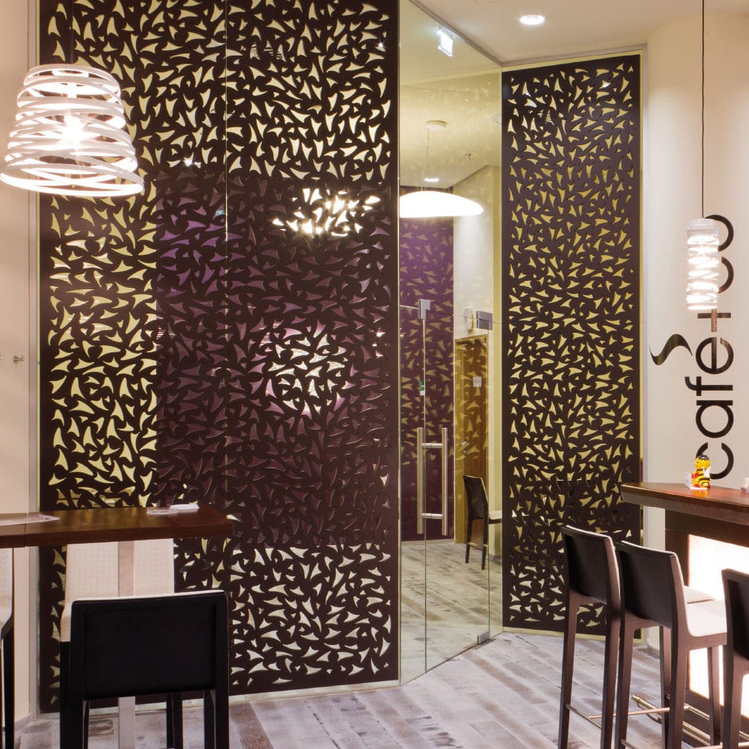 1080x1080 MDF Decorative Panel CO VIENNA Design FACTORY AG Partition Walls / Wall Mounted / Perforated
